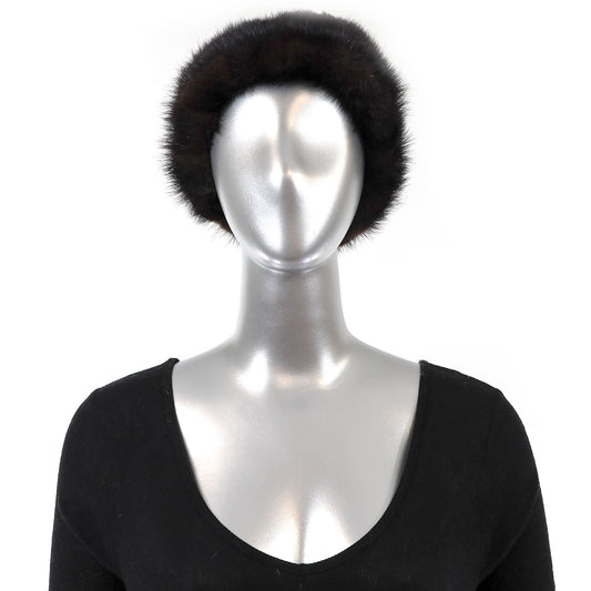 Dark Brown Mink Hat- Free Size