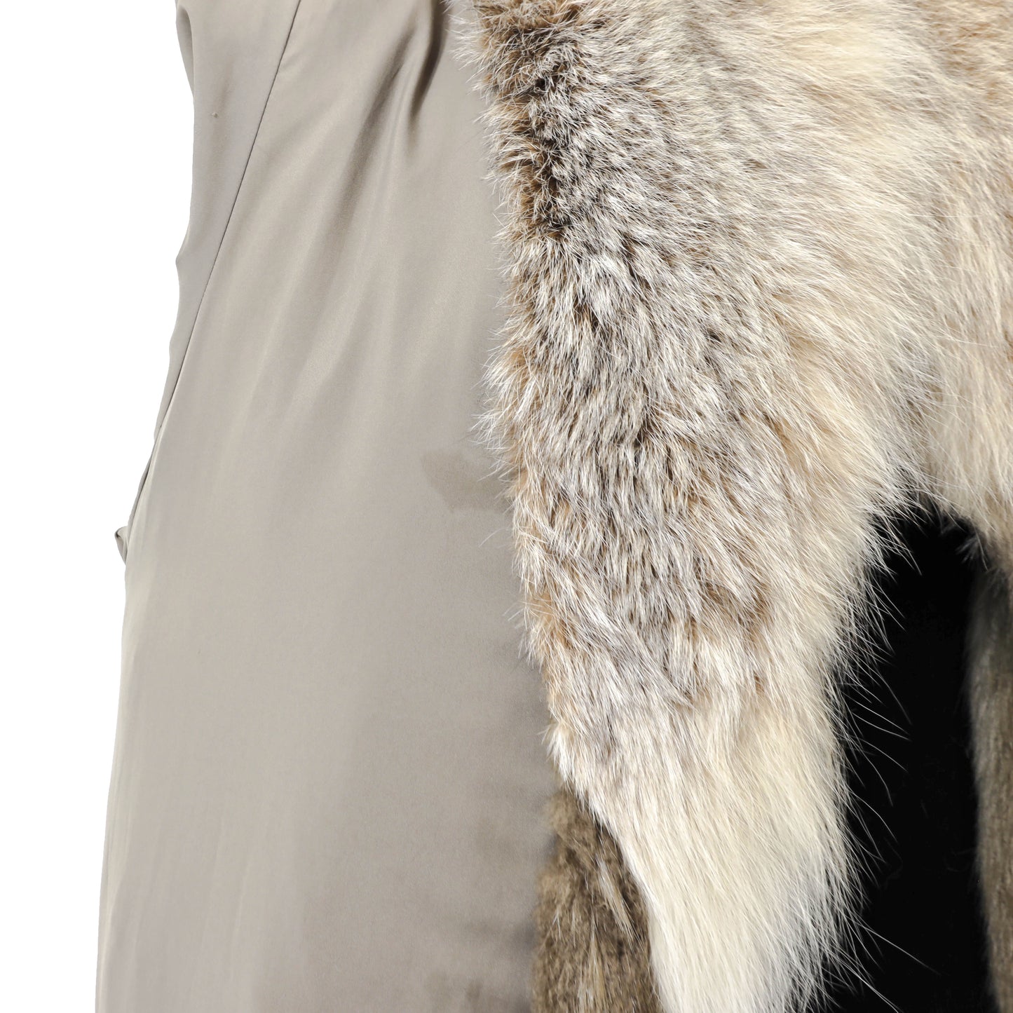 Blonde Beaver Coat with Lynx Collar- Size L