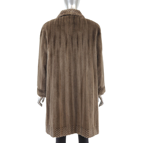 Sheared Beaver Coat- Size XL
