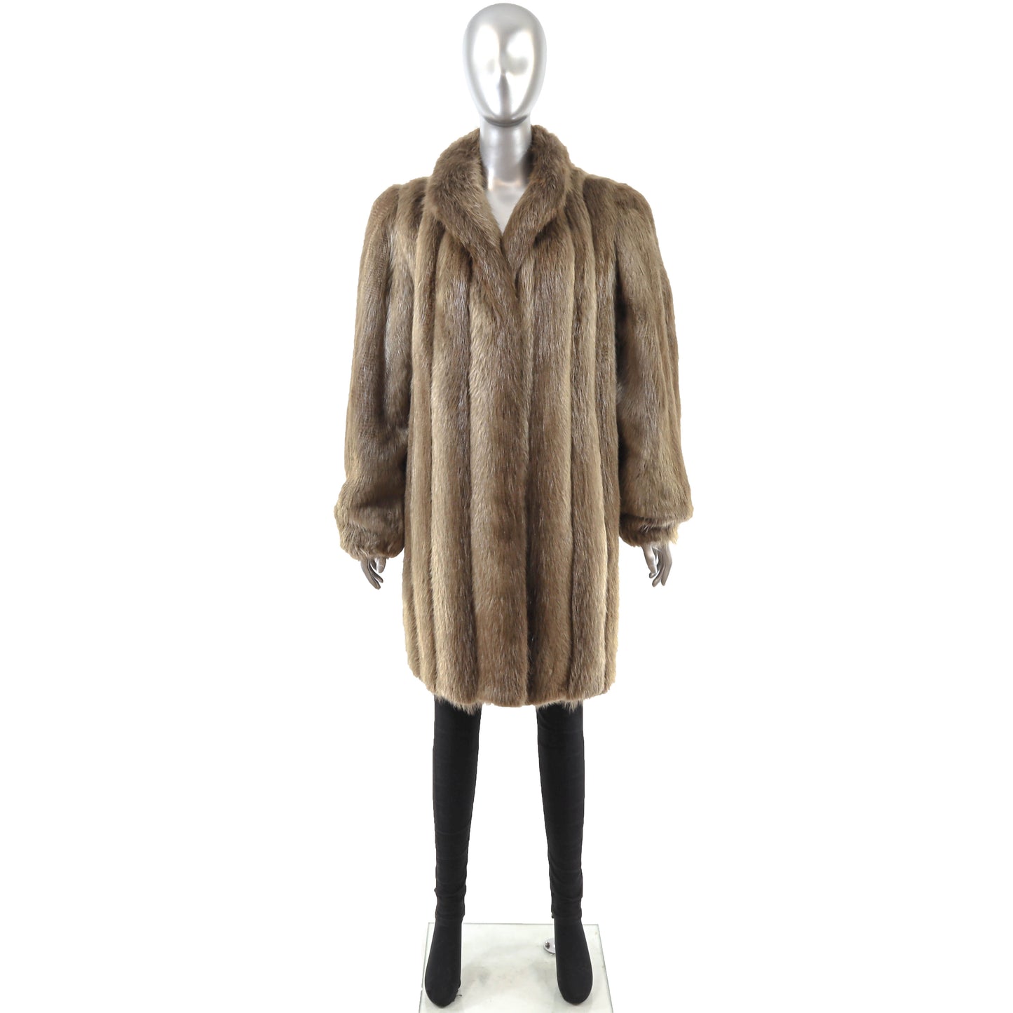 Beaver 3/4 Coat- Size L