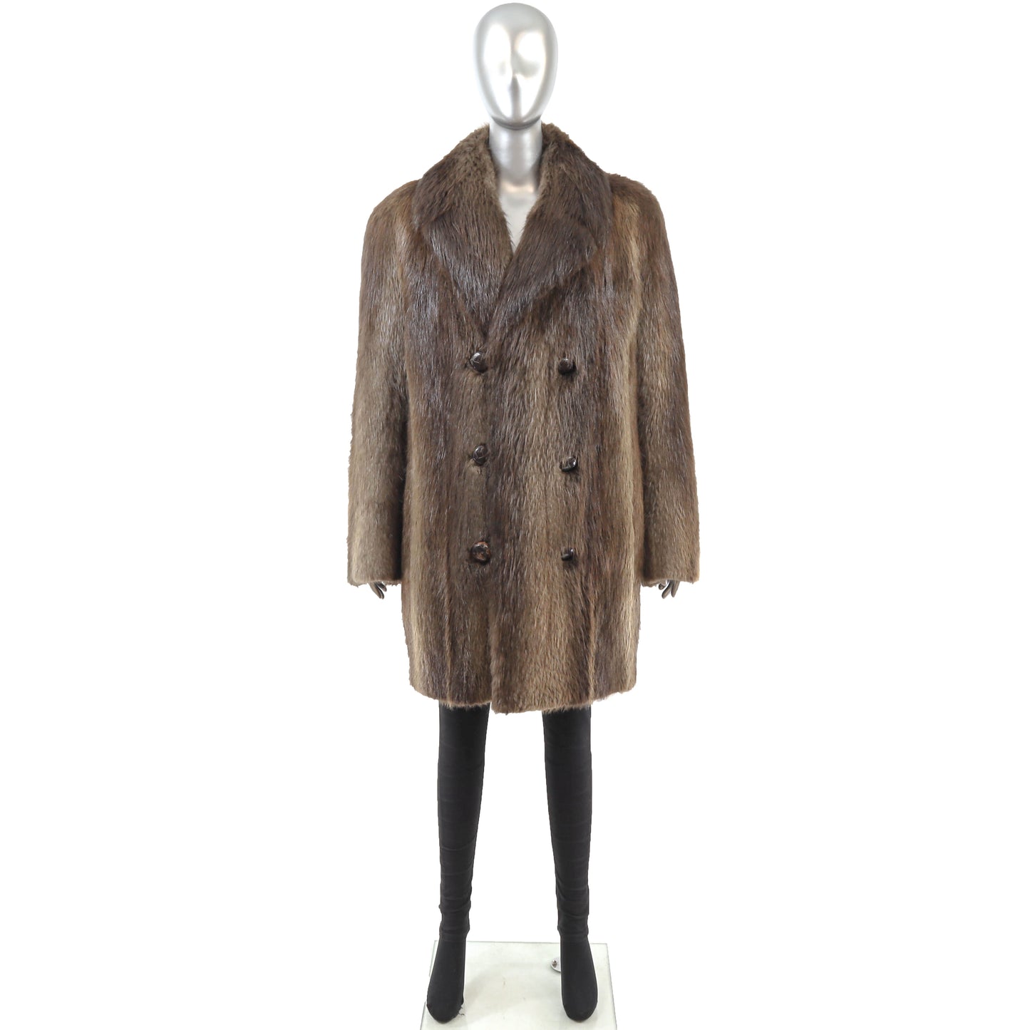 Men's Beaver 3/4 Coat- Size M-L