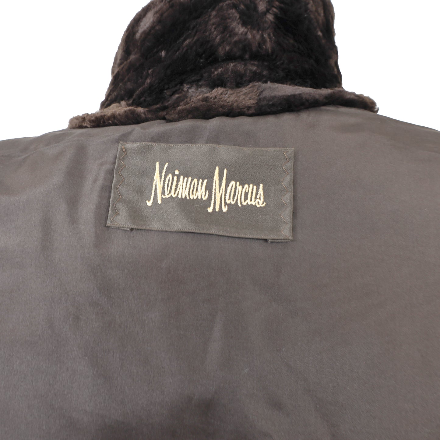 Neiman Marcus Dark Brown Sheared Beaver Jacket- Size L