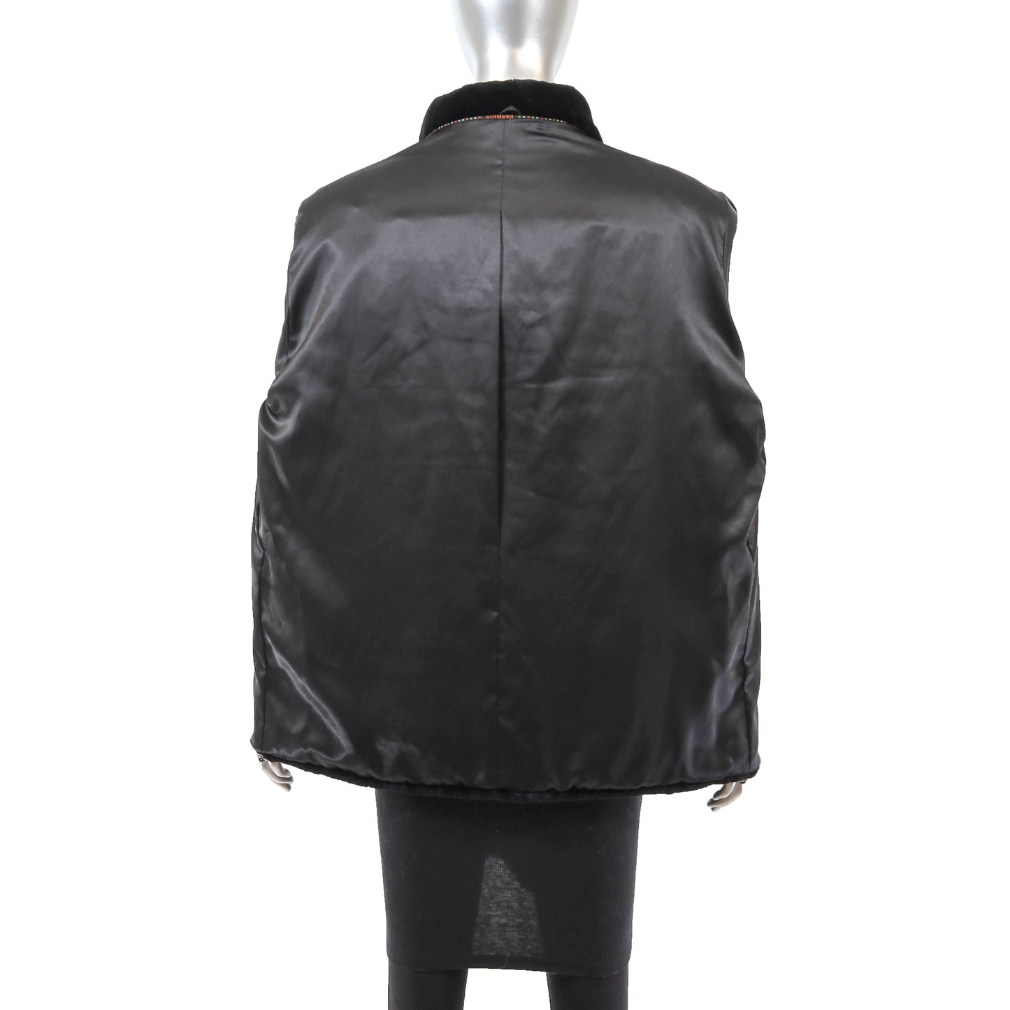 Black Sheared Beaver Jacket- Size L
