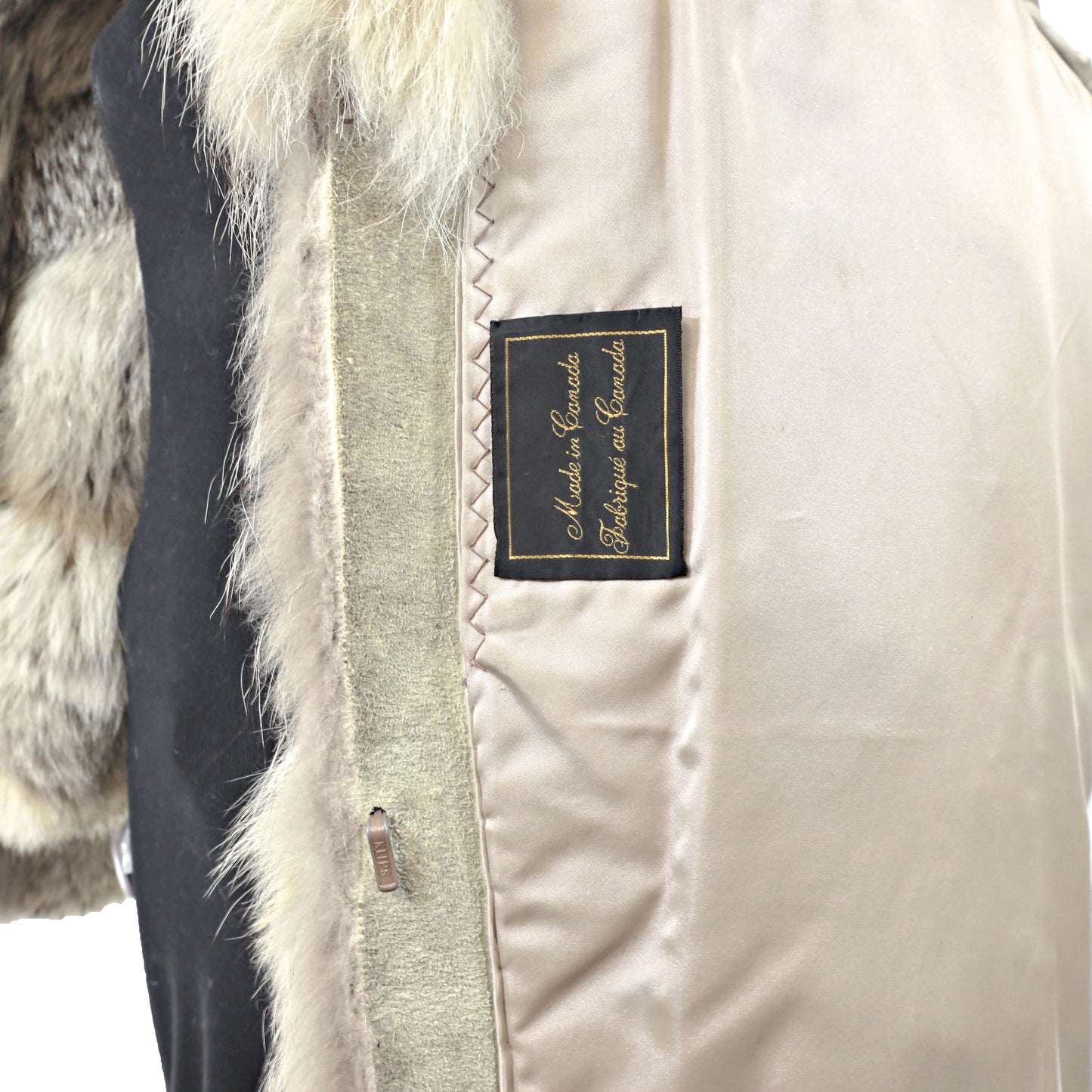 Coyote 3/4 Coat with Matching Headband- Size L