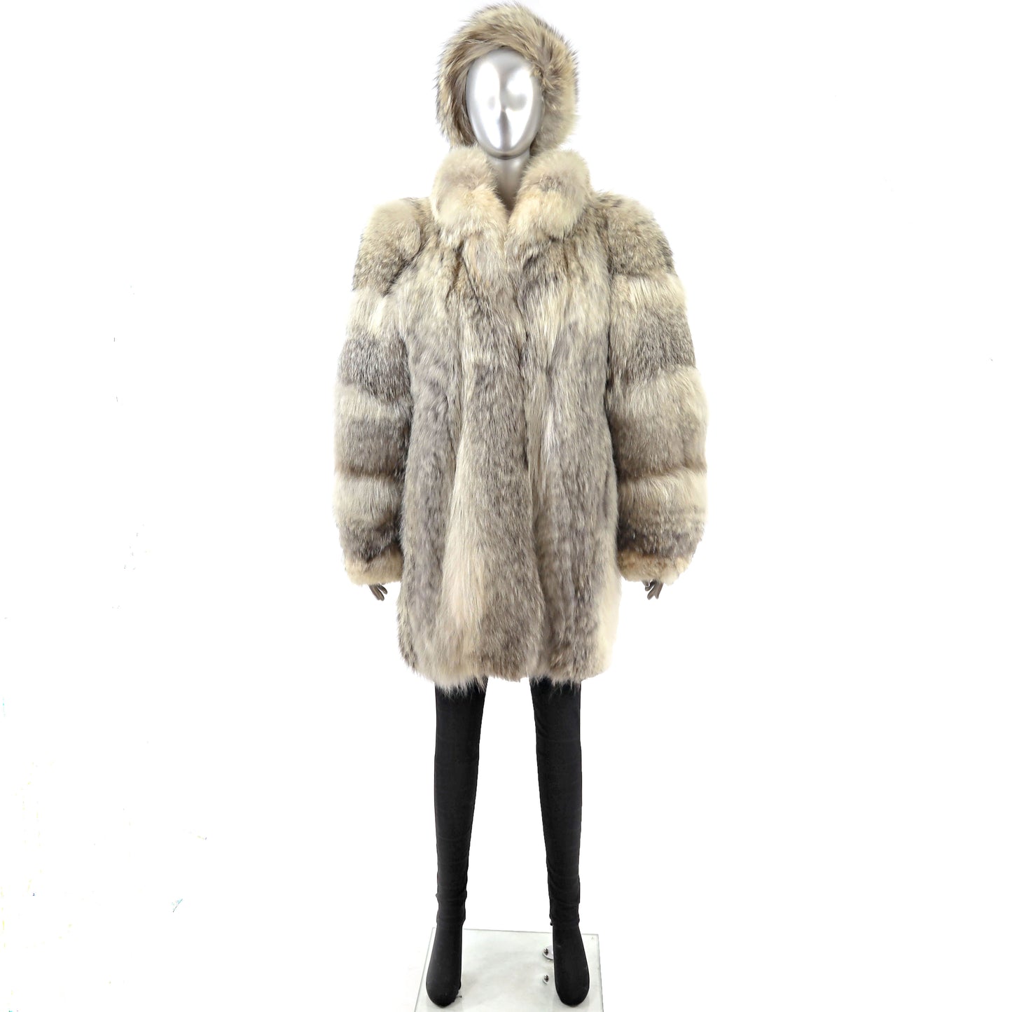 Coyote 3/4 Coat with Matching Headband- Size L