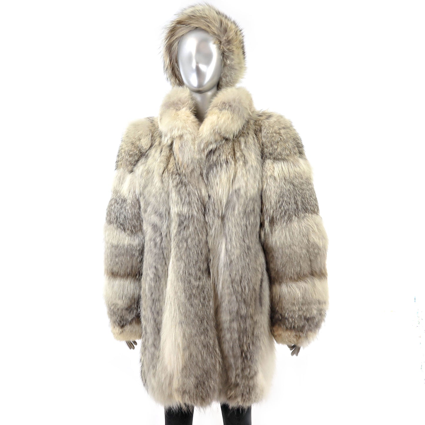 Coyote 3/4 Coat with Matching Headband- Size L