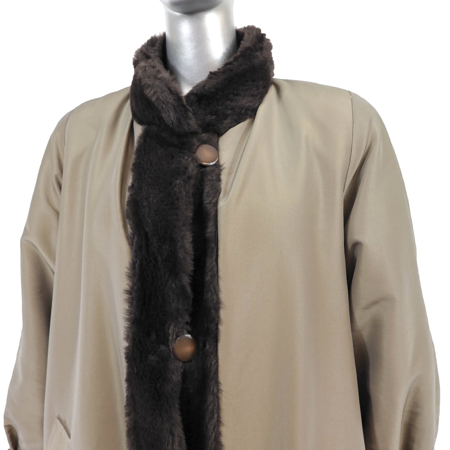 Faux Reversible Coat- Size M