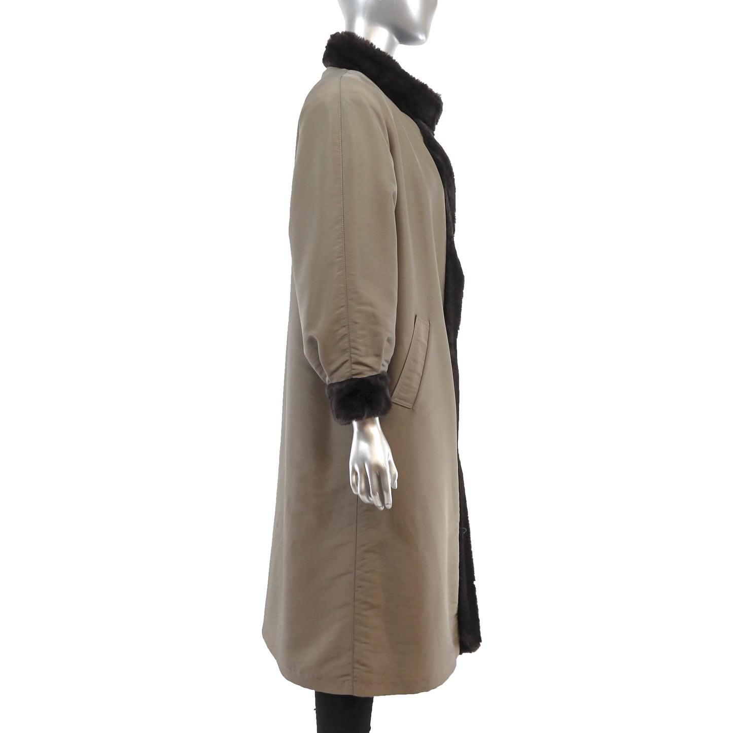 Faux Reversible Coat- Size M
