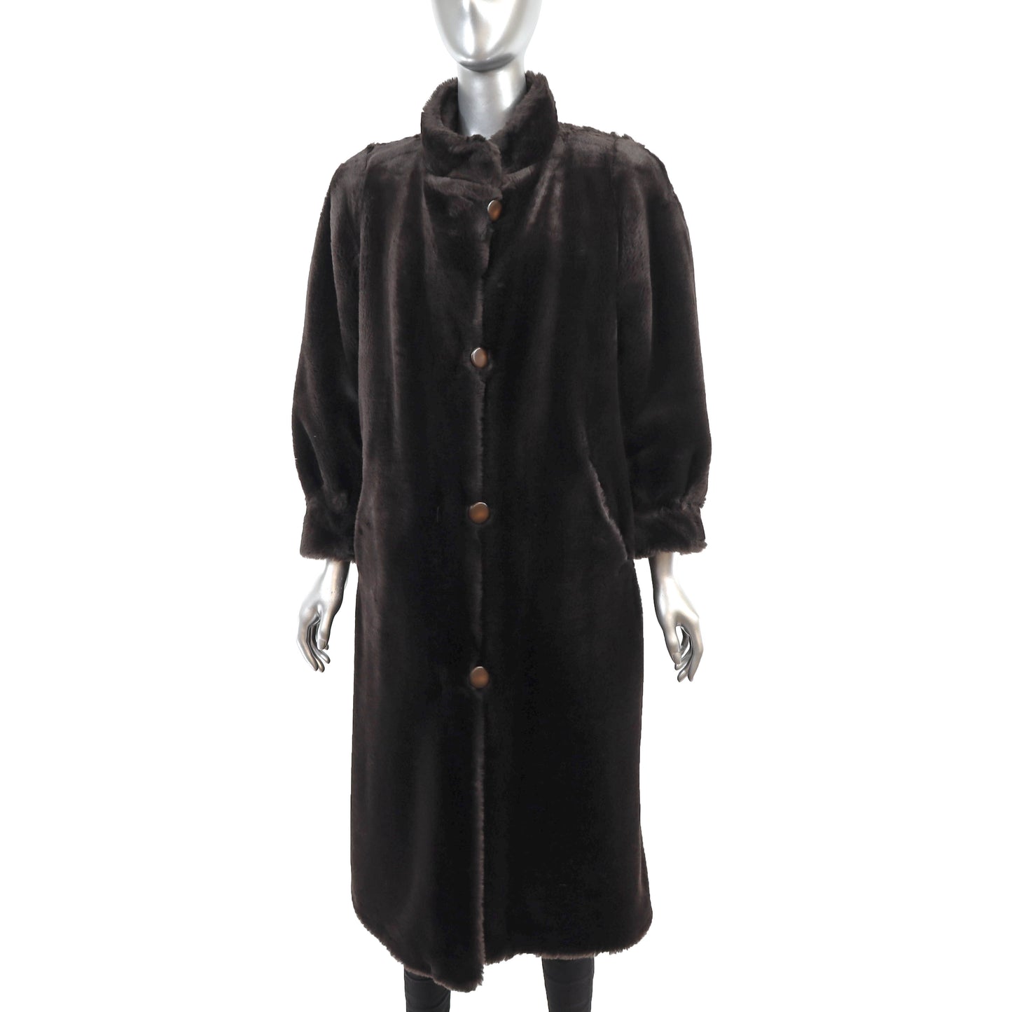 Faux Reversible Coat- Size M