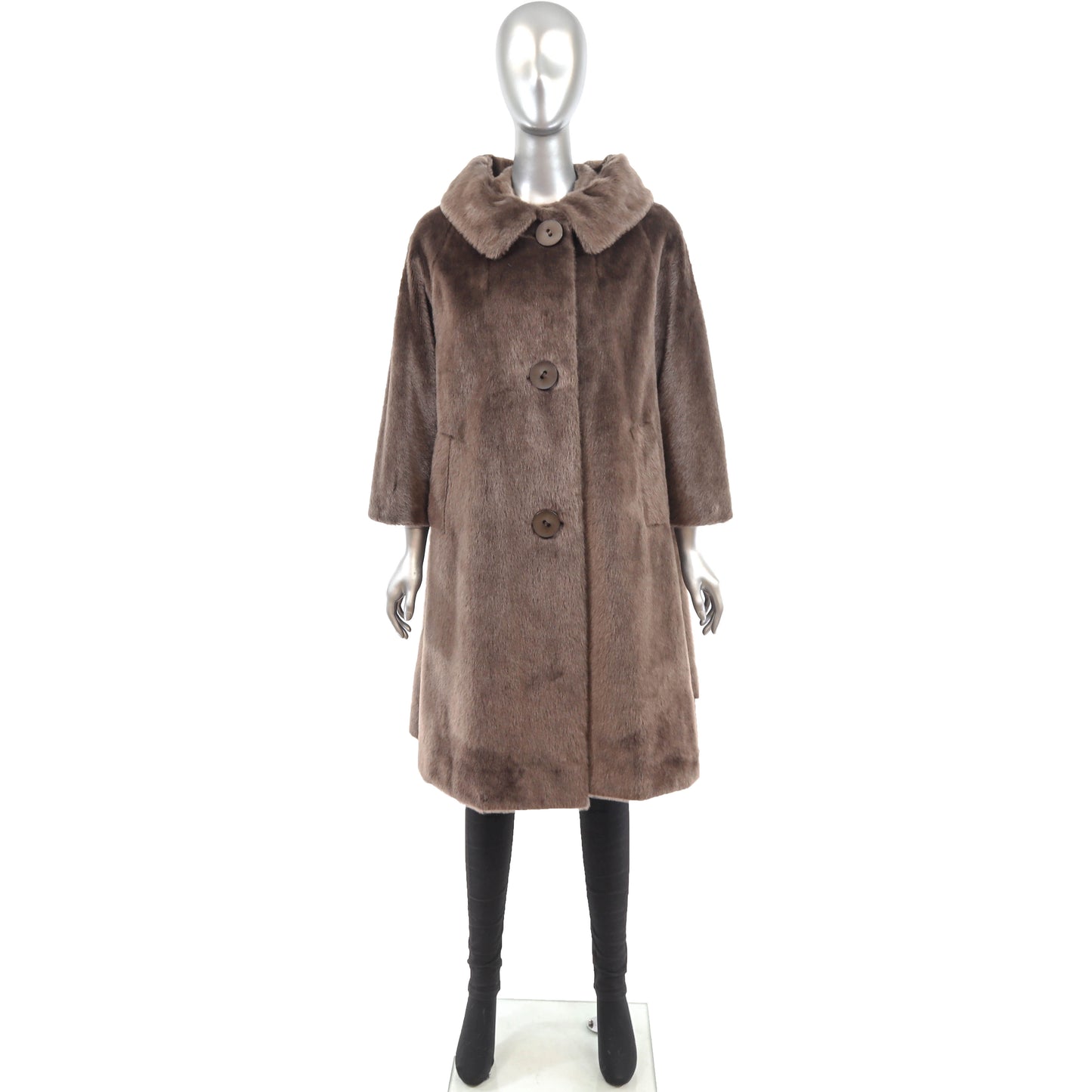 Faux Fur Coat- Size XL