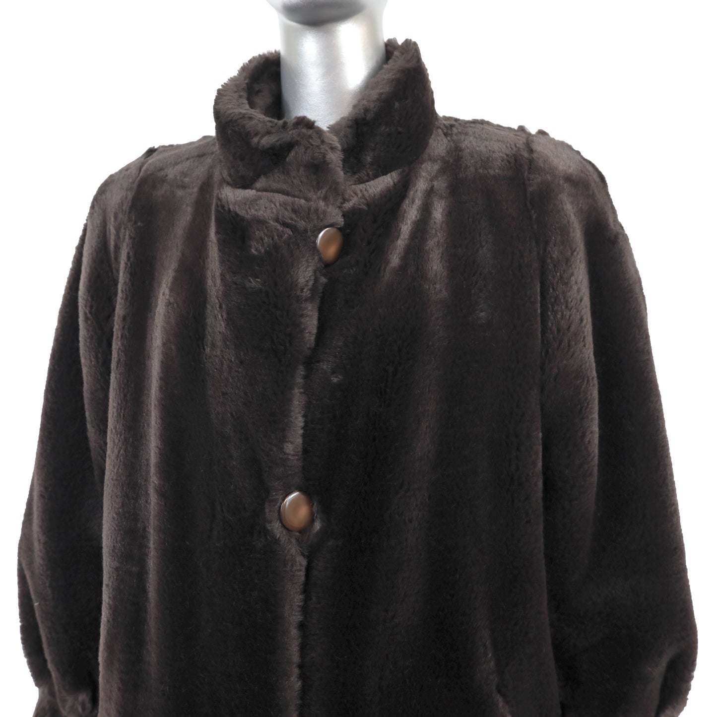 Faux Reversible Coat- Size M