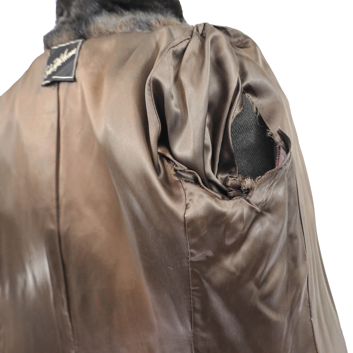 Saks Fifth Avenue Faux Fur Coat- Size M