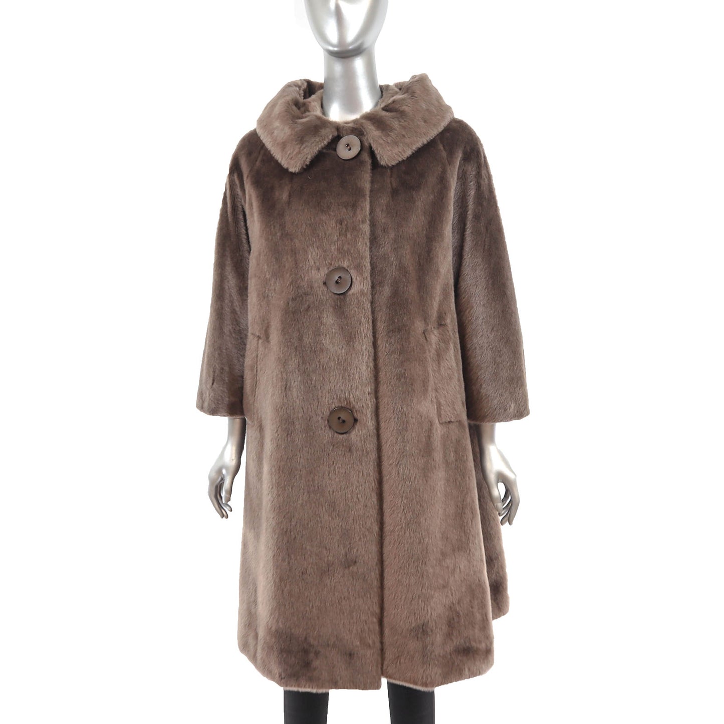 Faux Fur Coat- Size XL