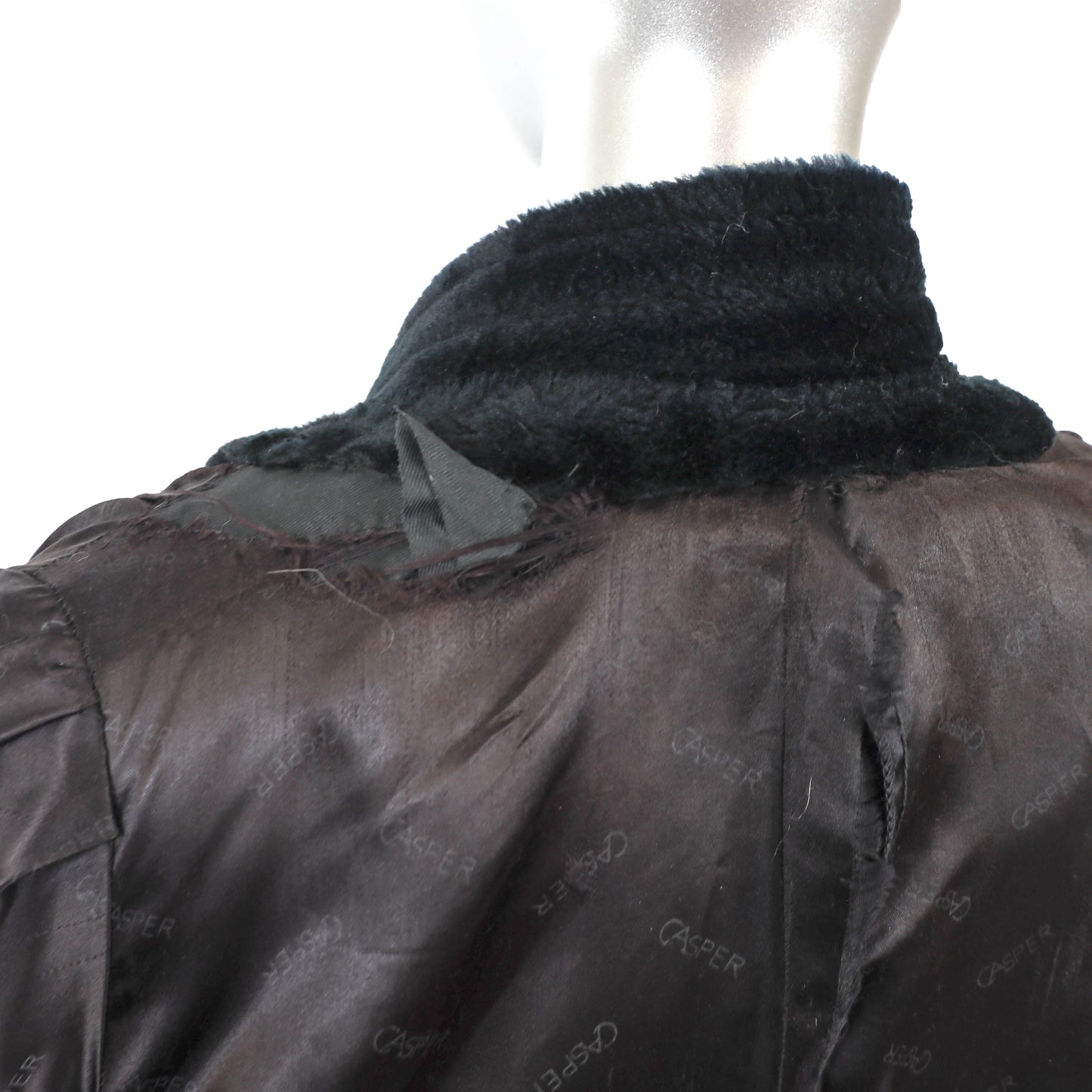 Dark Green Faux Fur Jacket- Size S