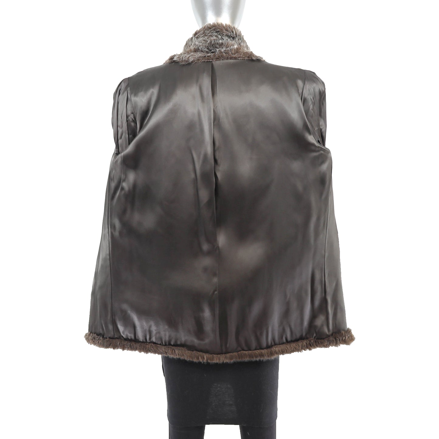 Faux Fur Jacket- Size M