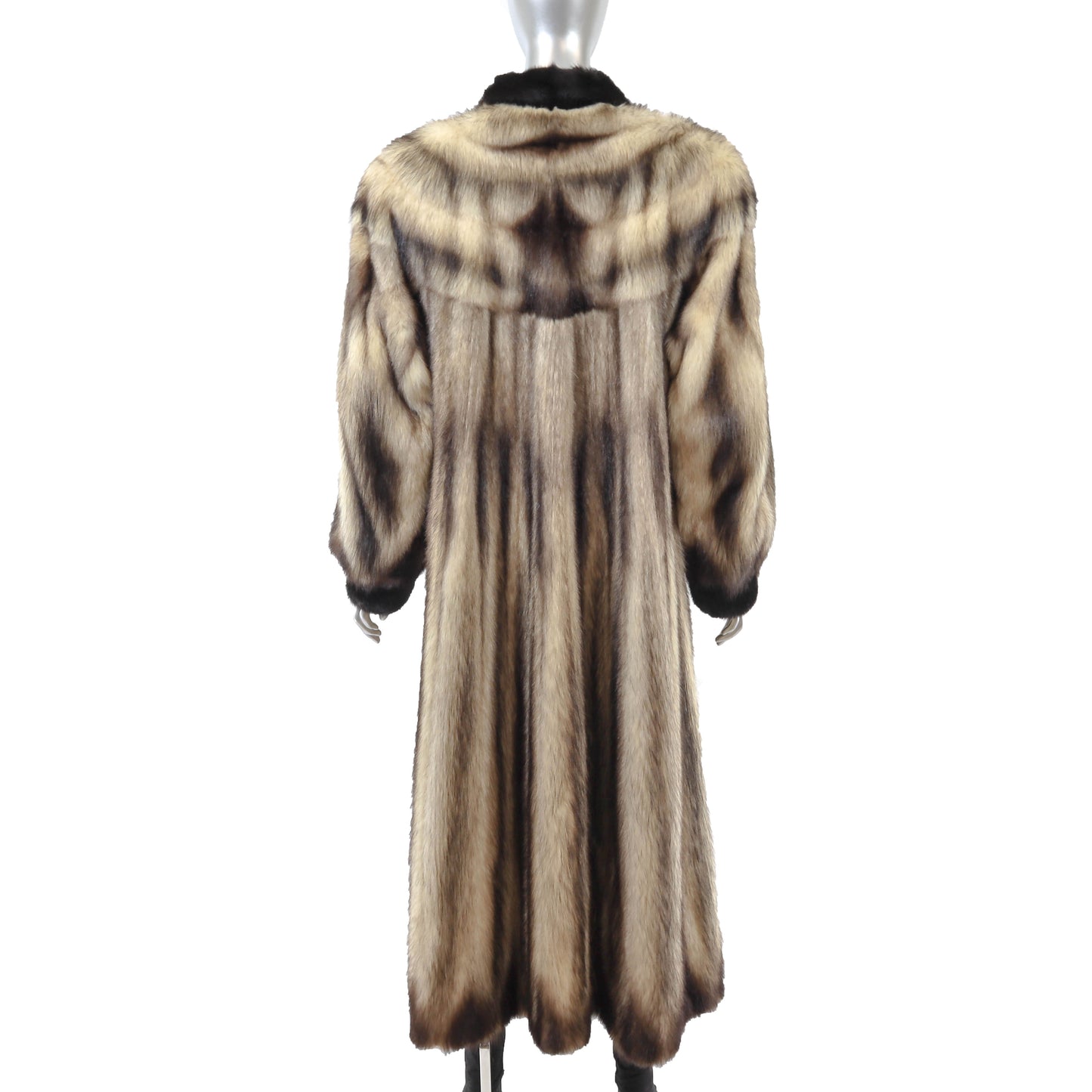 Fitch Coat with Mink Trim- Size L