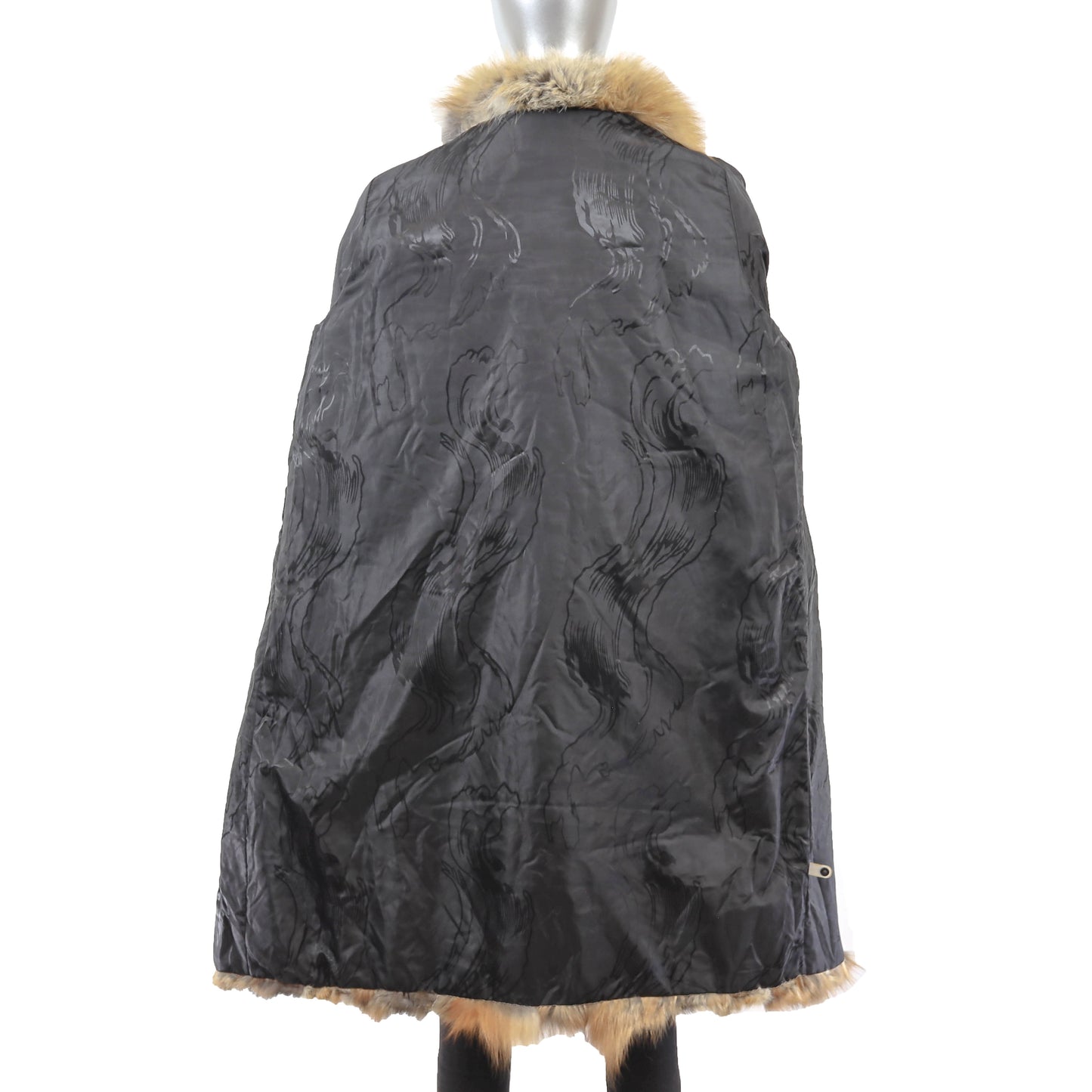 Red Section Fox Coat- Size M