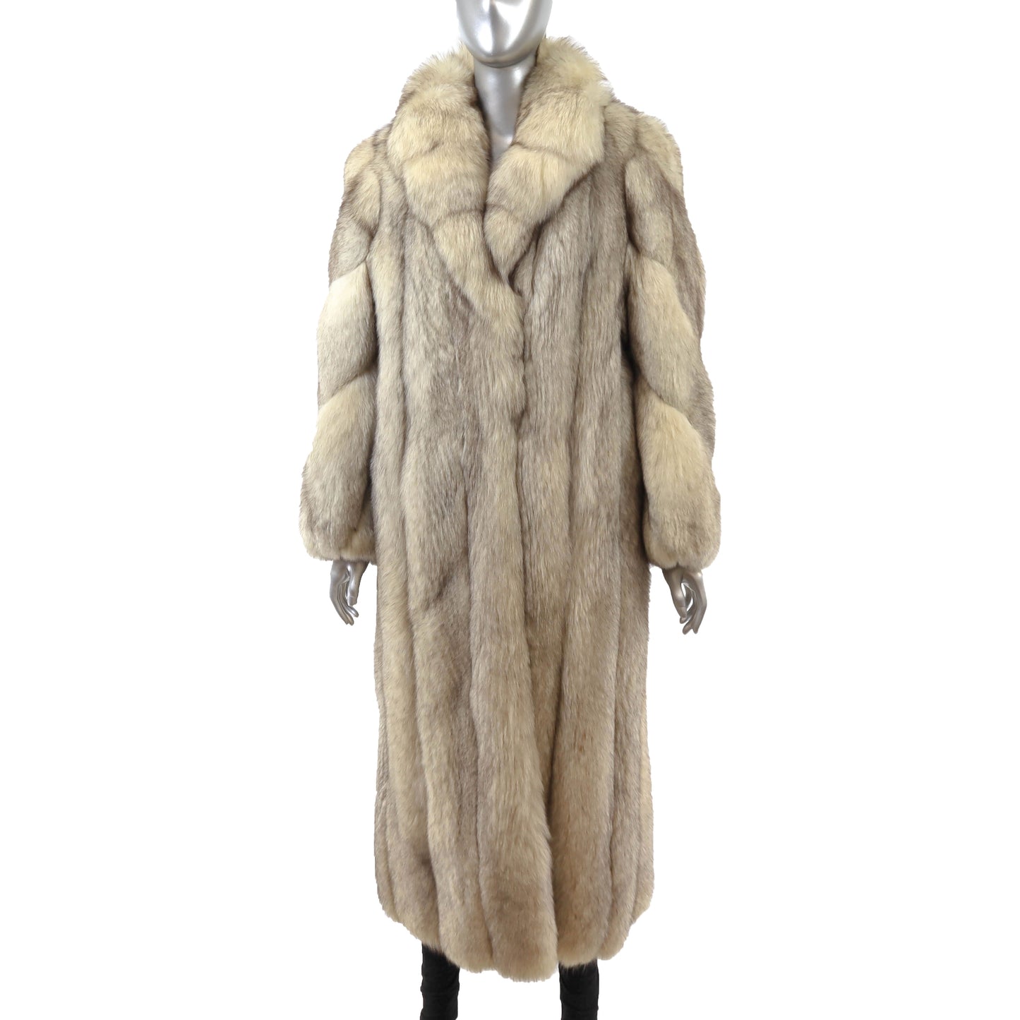 Blue Fox Coat- Size M