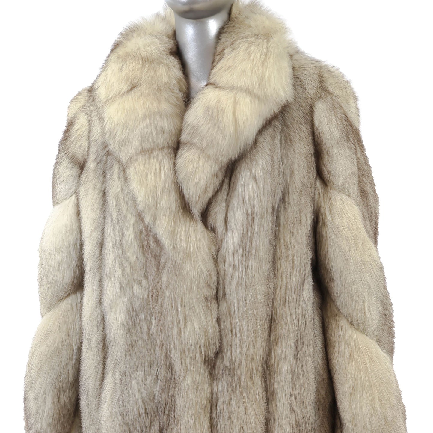 Blue Fox Coat- Size M