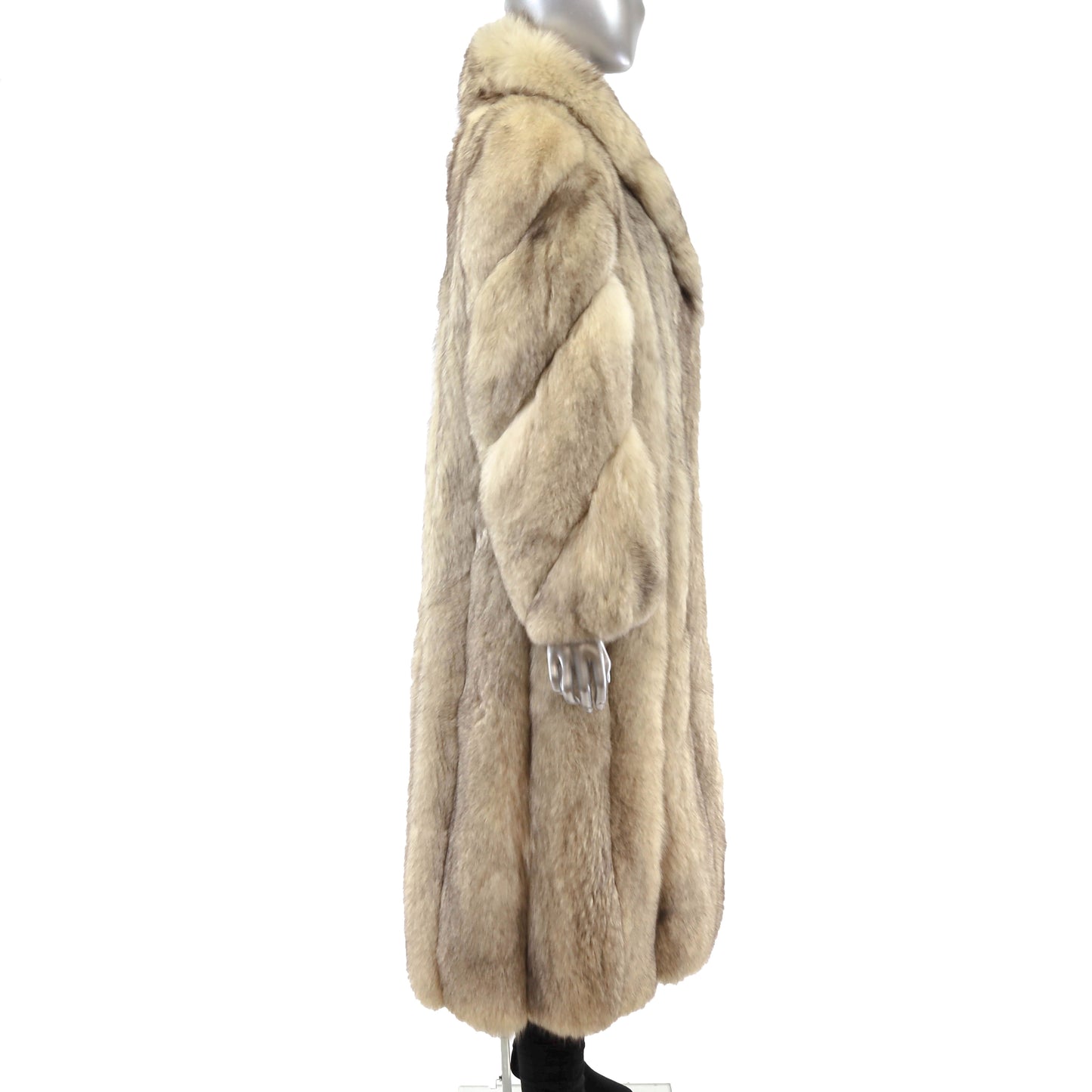 Blue Fox Coat- Size M