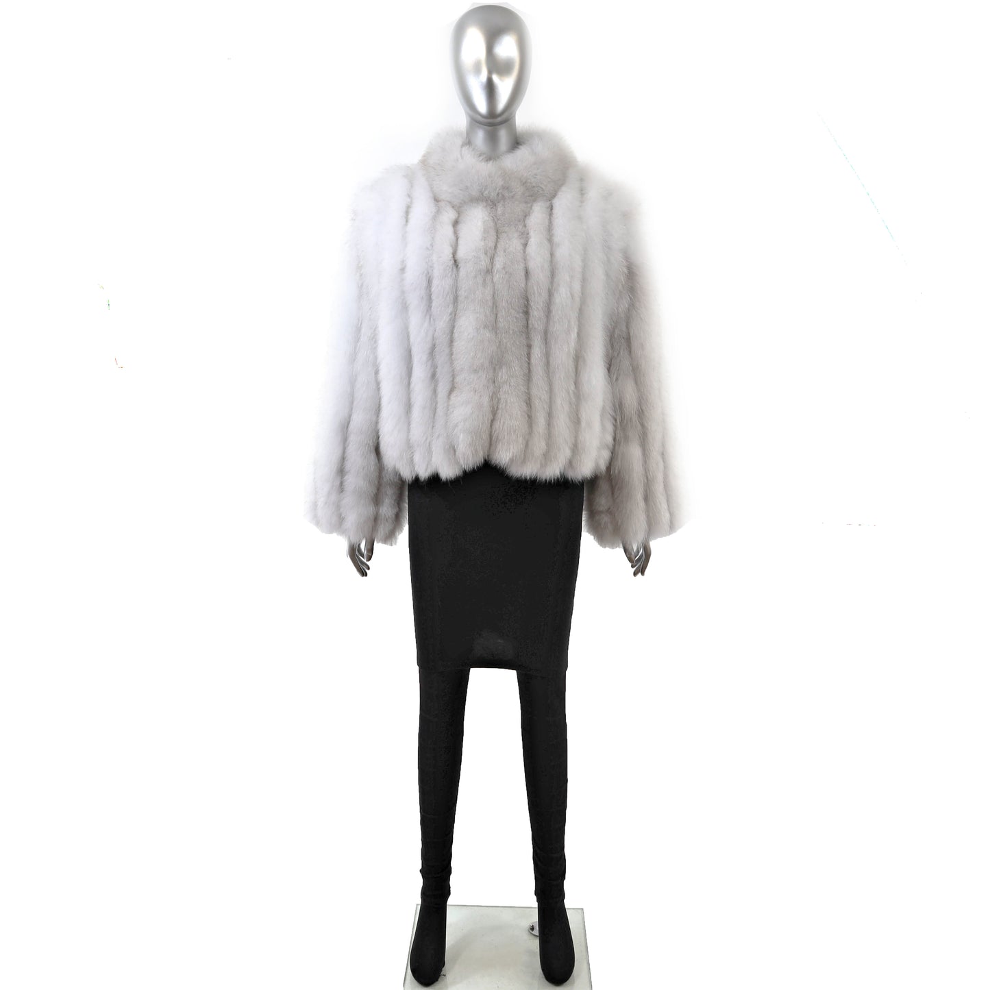 White Fox Jacket- Size L
