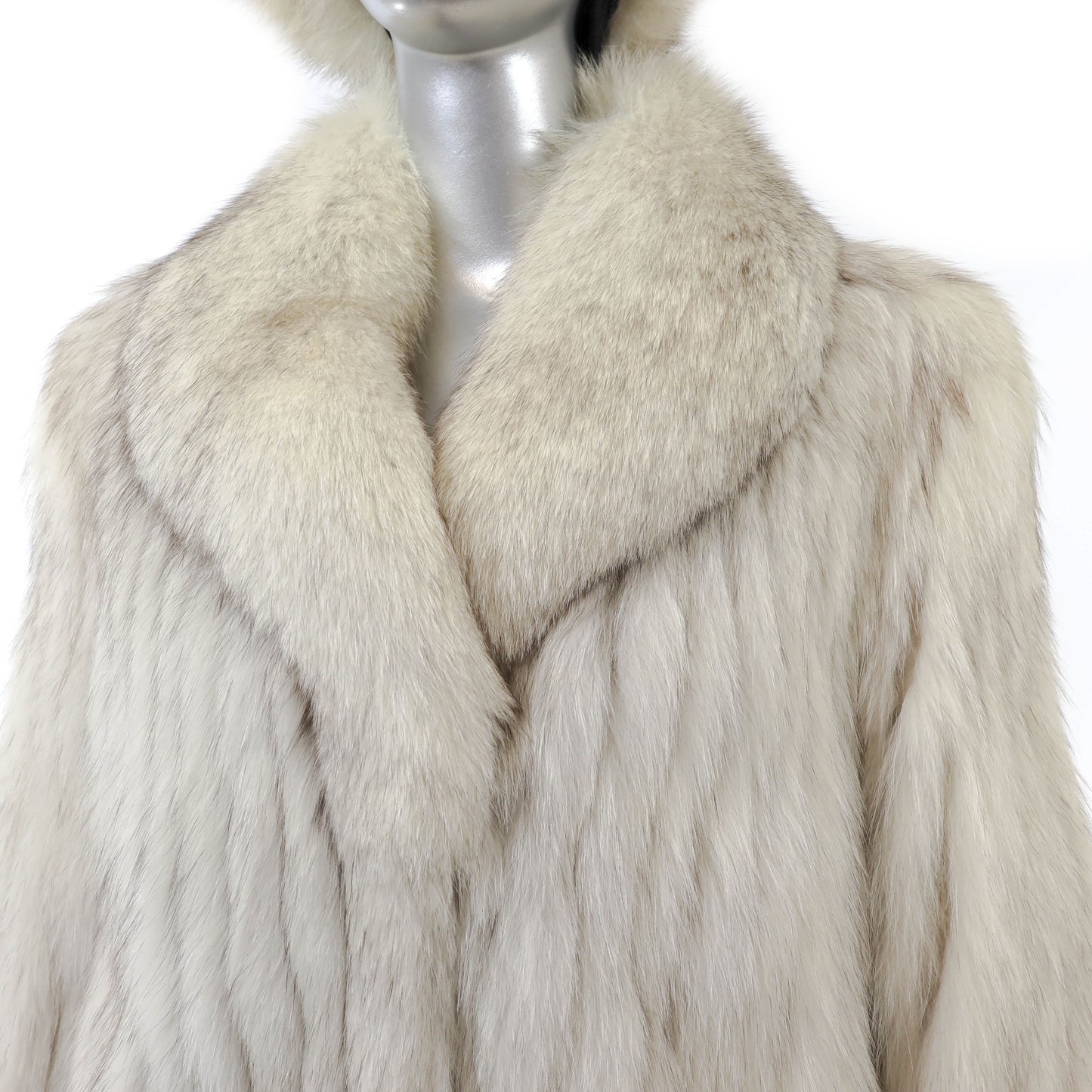 Fox Jacket with Matching Hat- Size M