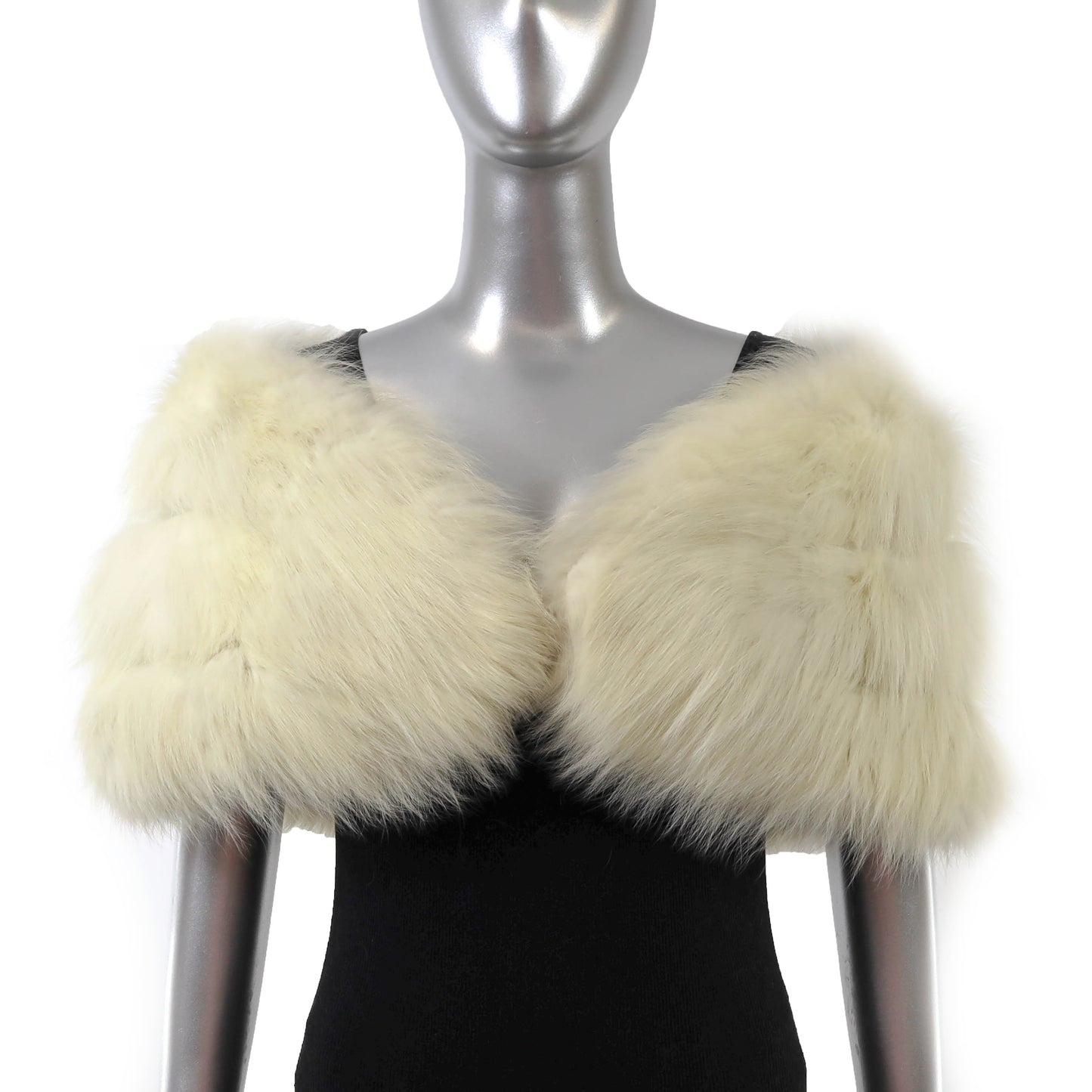 White Fox Stole- Size S