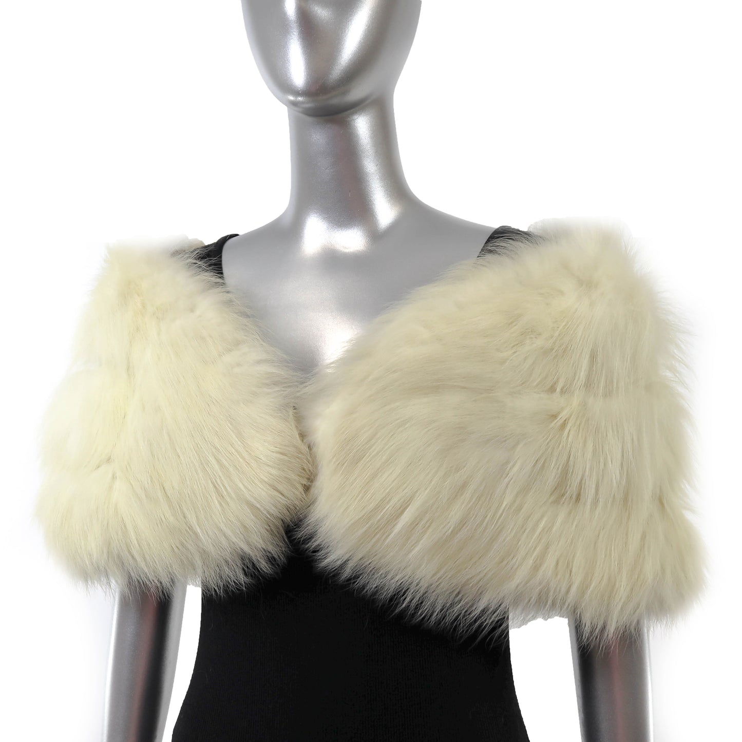 White Fox Stole- Size S