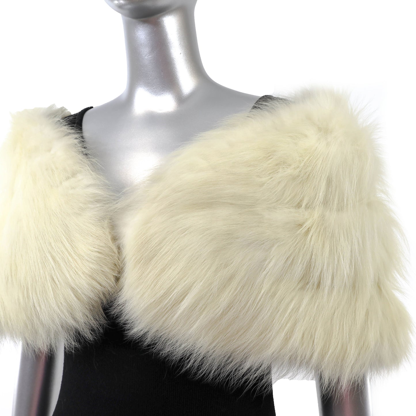 White Fox Stole- Size S