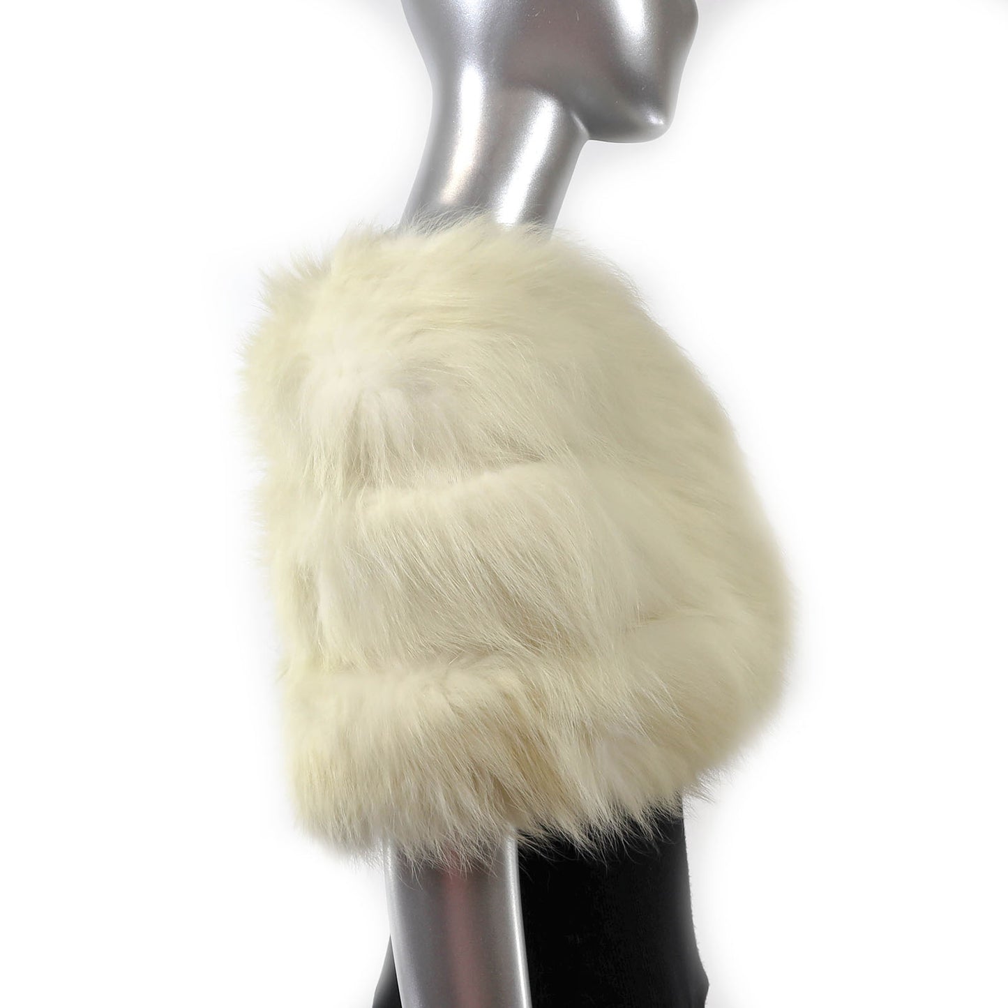White Fox Stole- Size S