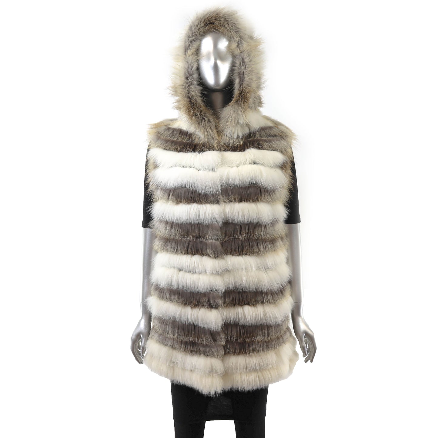 Hooded Fox Vest- Size M