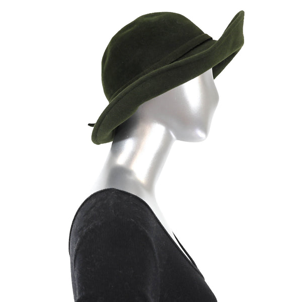 Green Wool Hat- Free Size