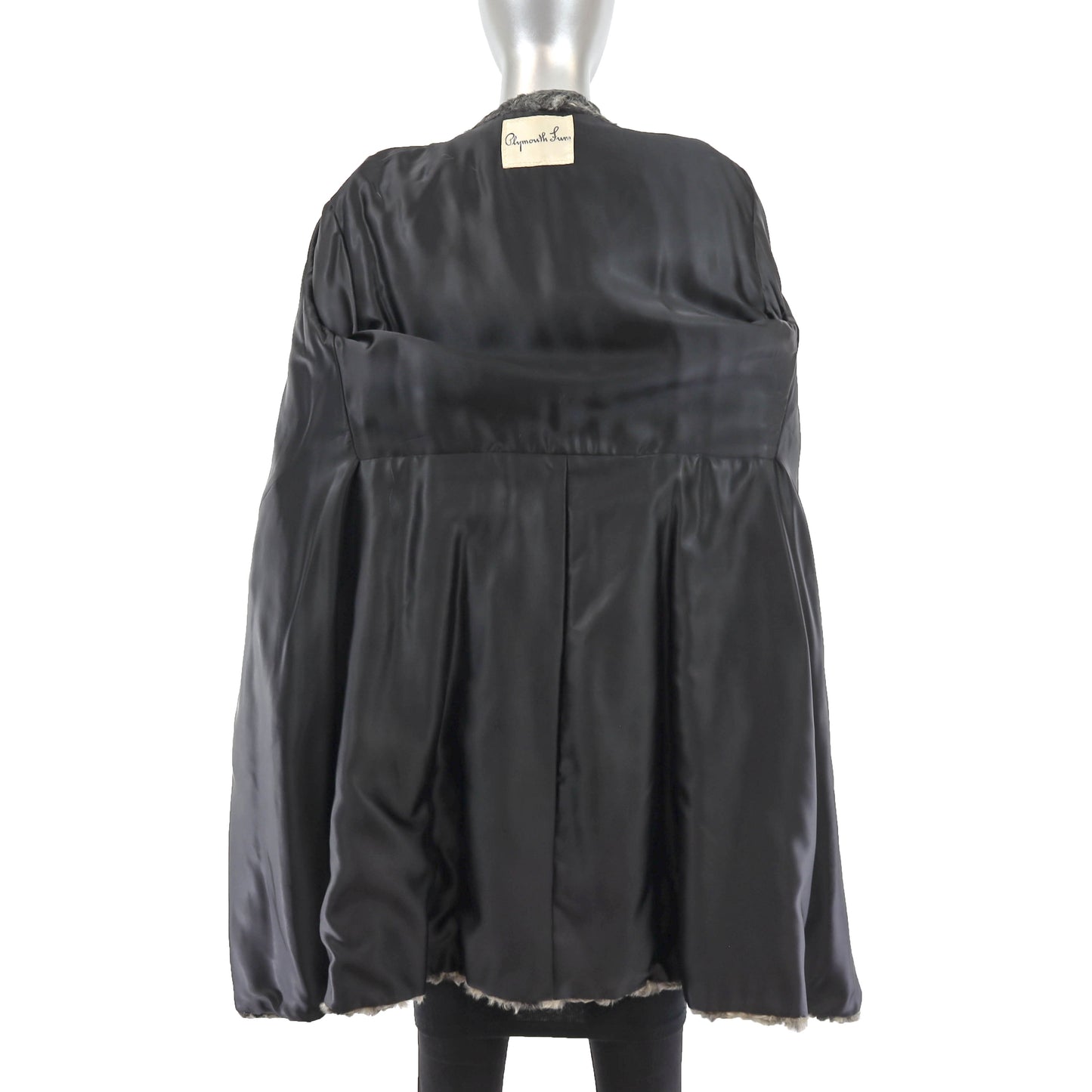 Grey Lamb Coat- Size S