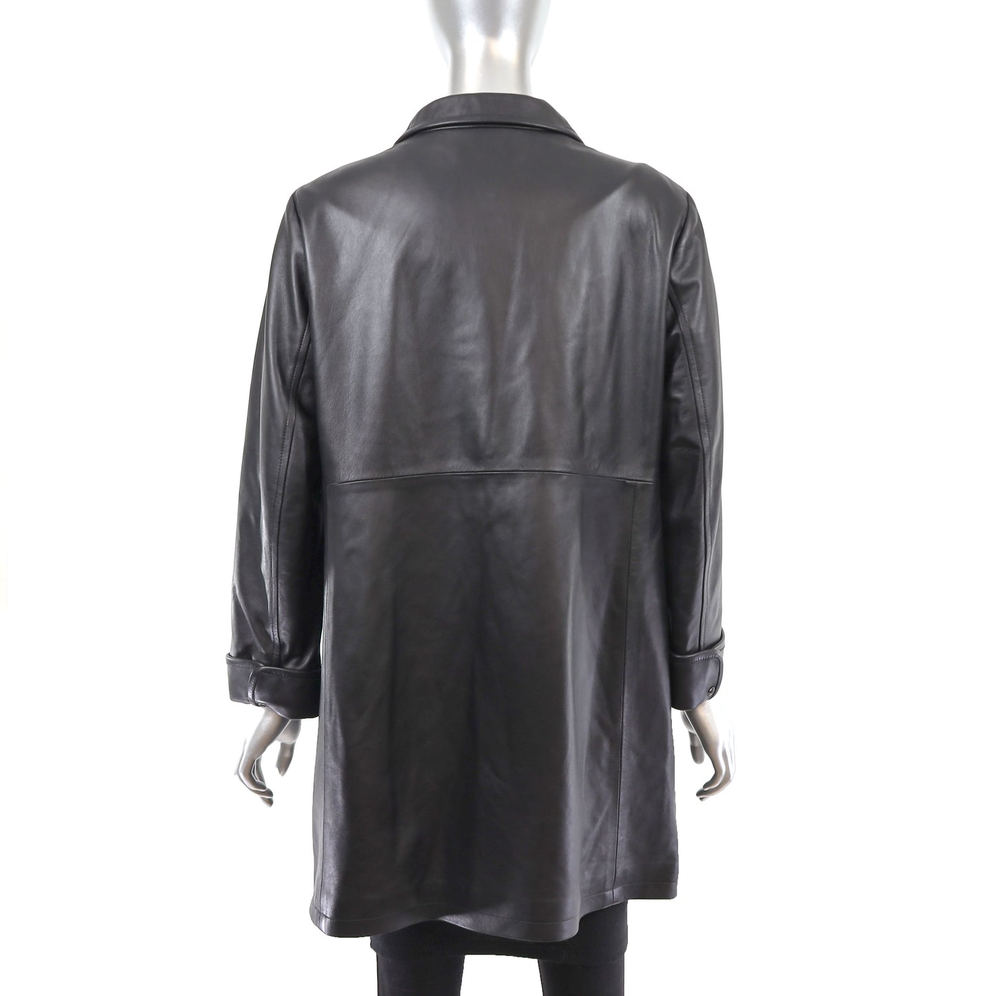 Leather Coat- Size L