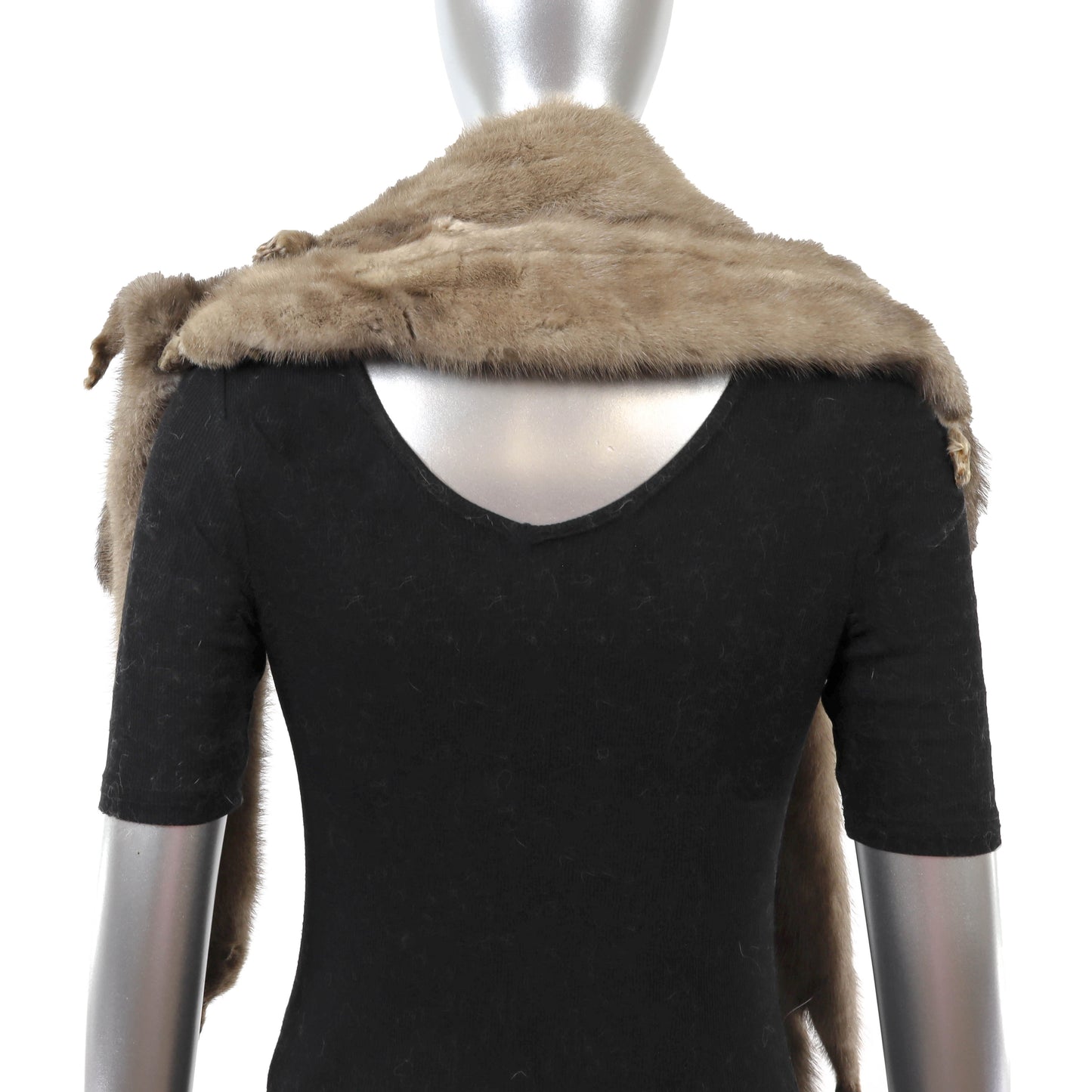 Grey Mink Boa- Size Free