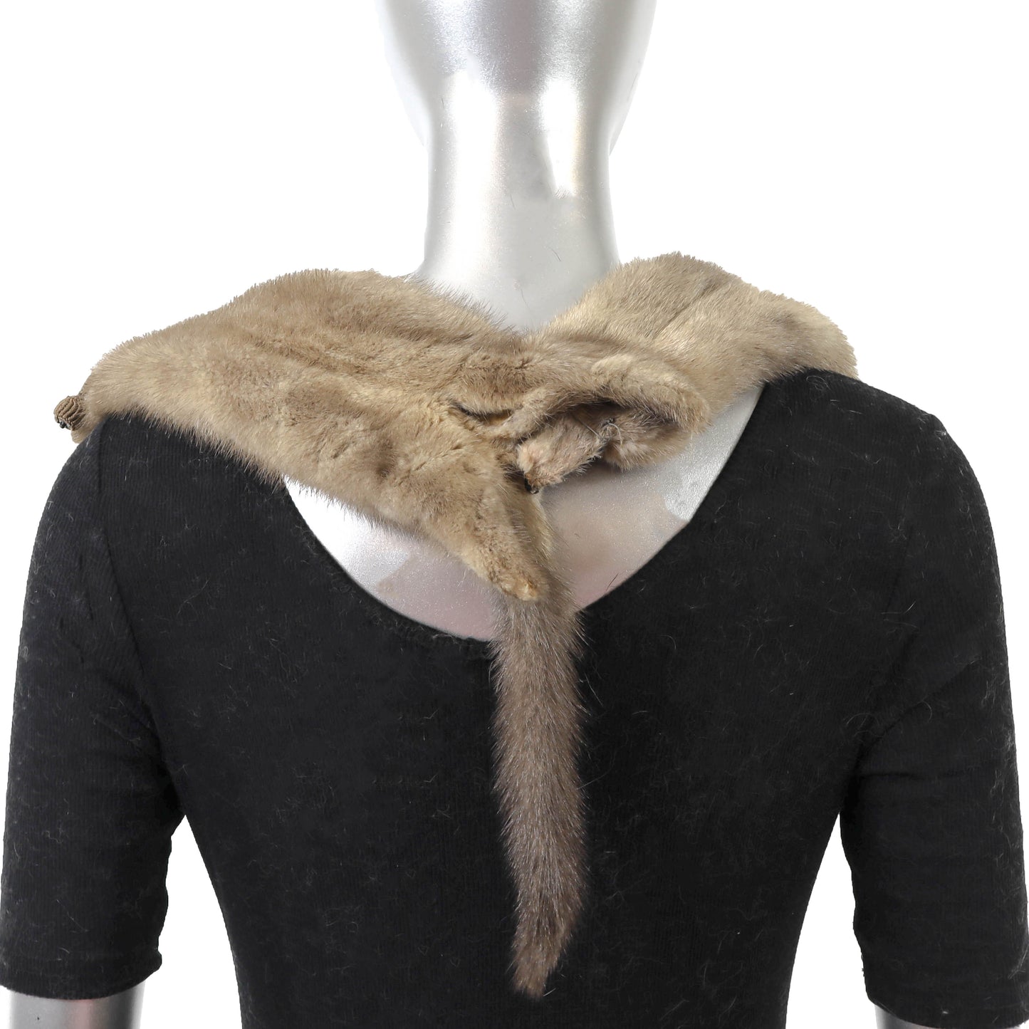 Grey Mink Boa- Size Free