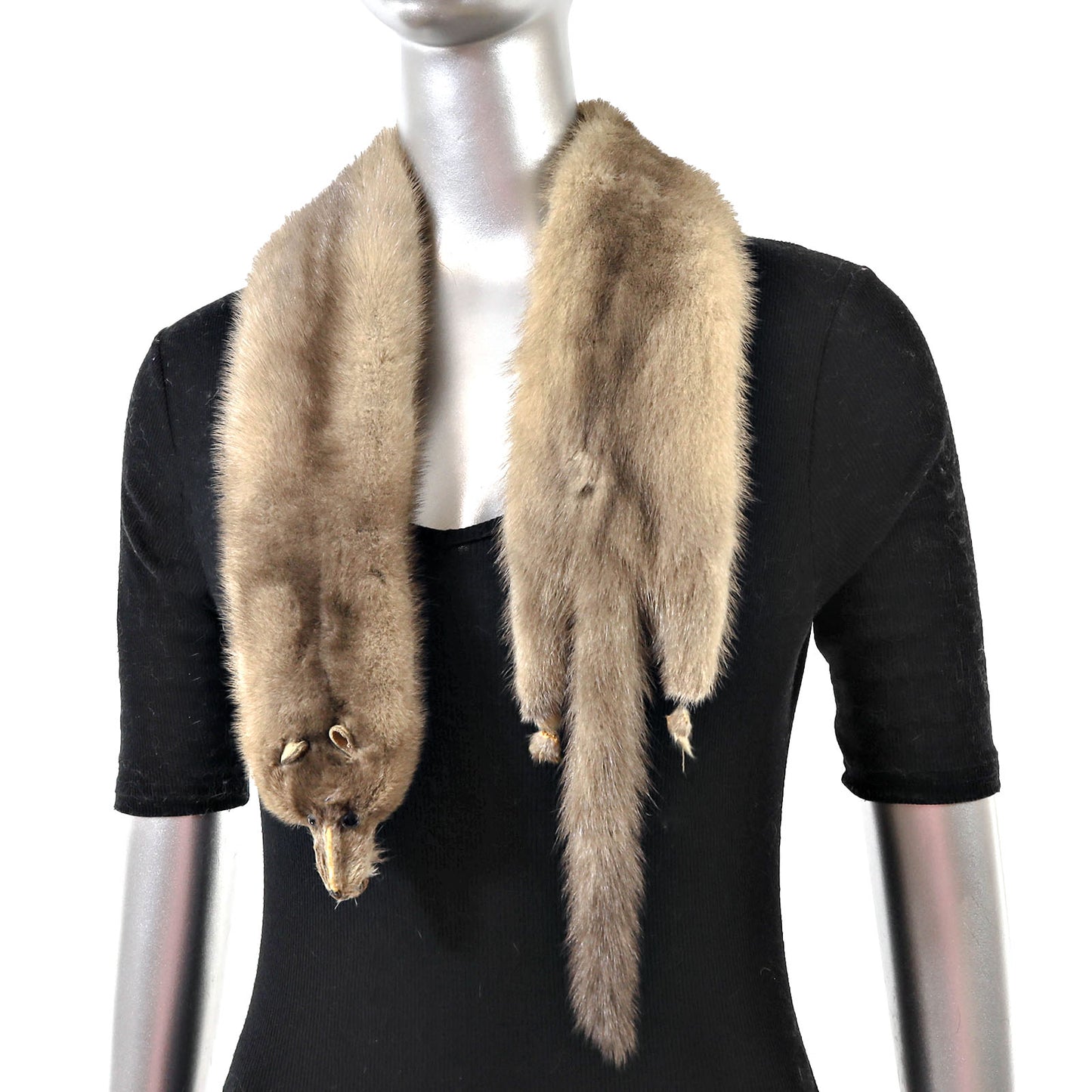 Grey Mink Boa- Size Free