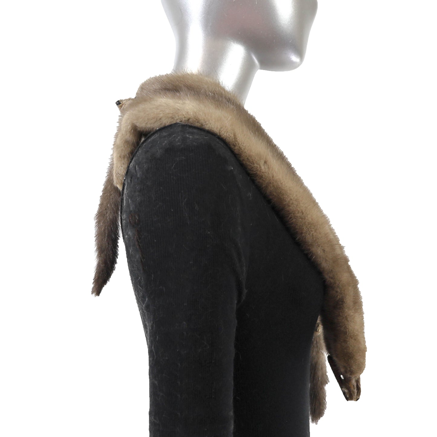 Grey Mink Boa- Size Free