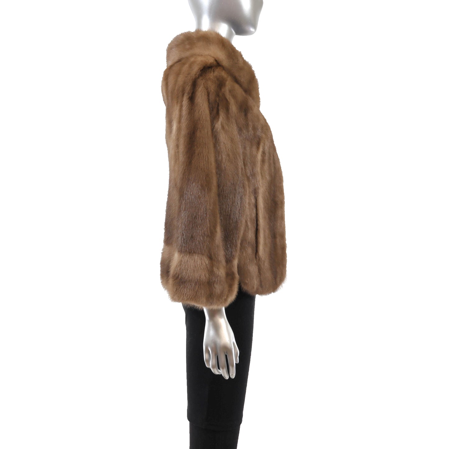 Light Brown Mink Cape- Size Free