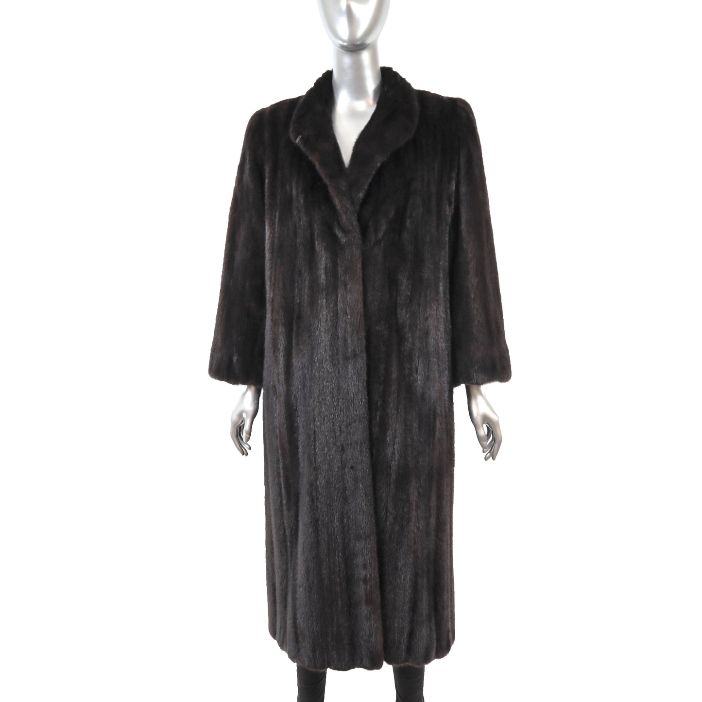 Dark Brown Mink Coat- Size M
