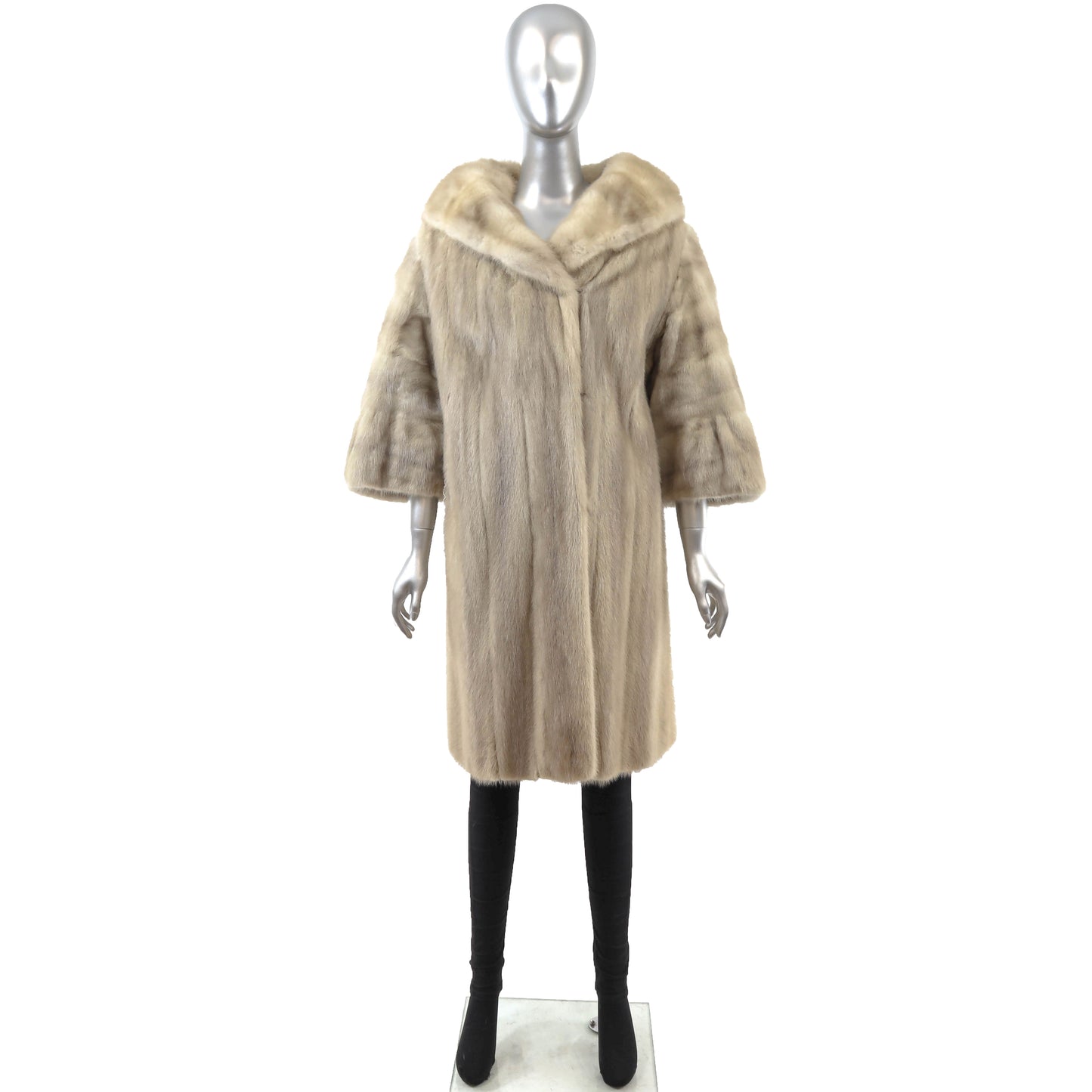 Beige Mink Coat- Size XL