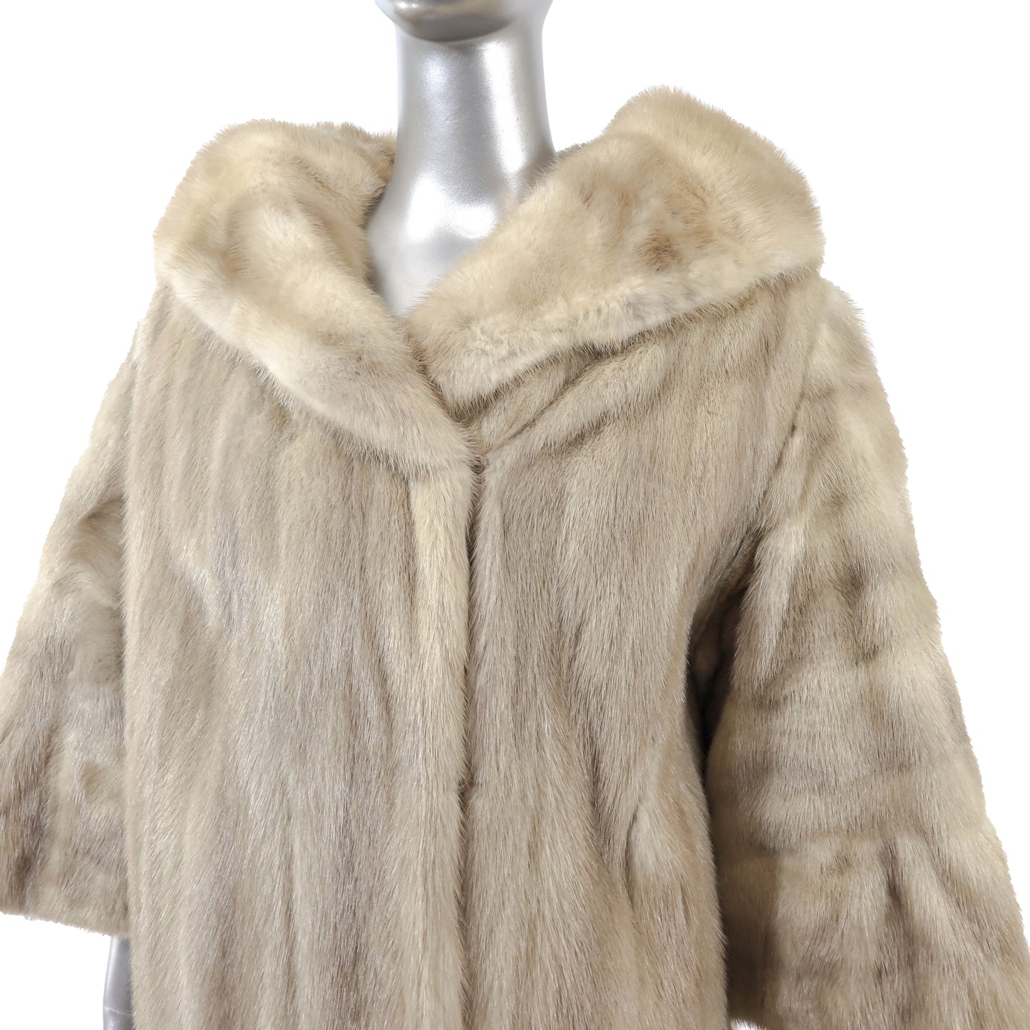 Beige Mink Coat- Size XL