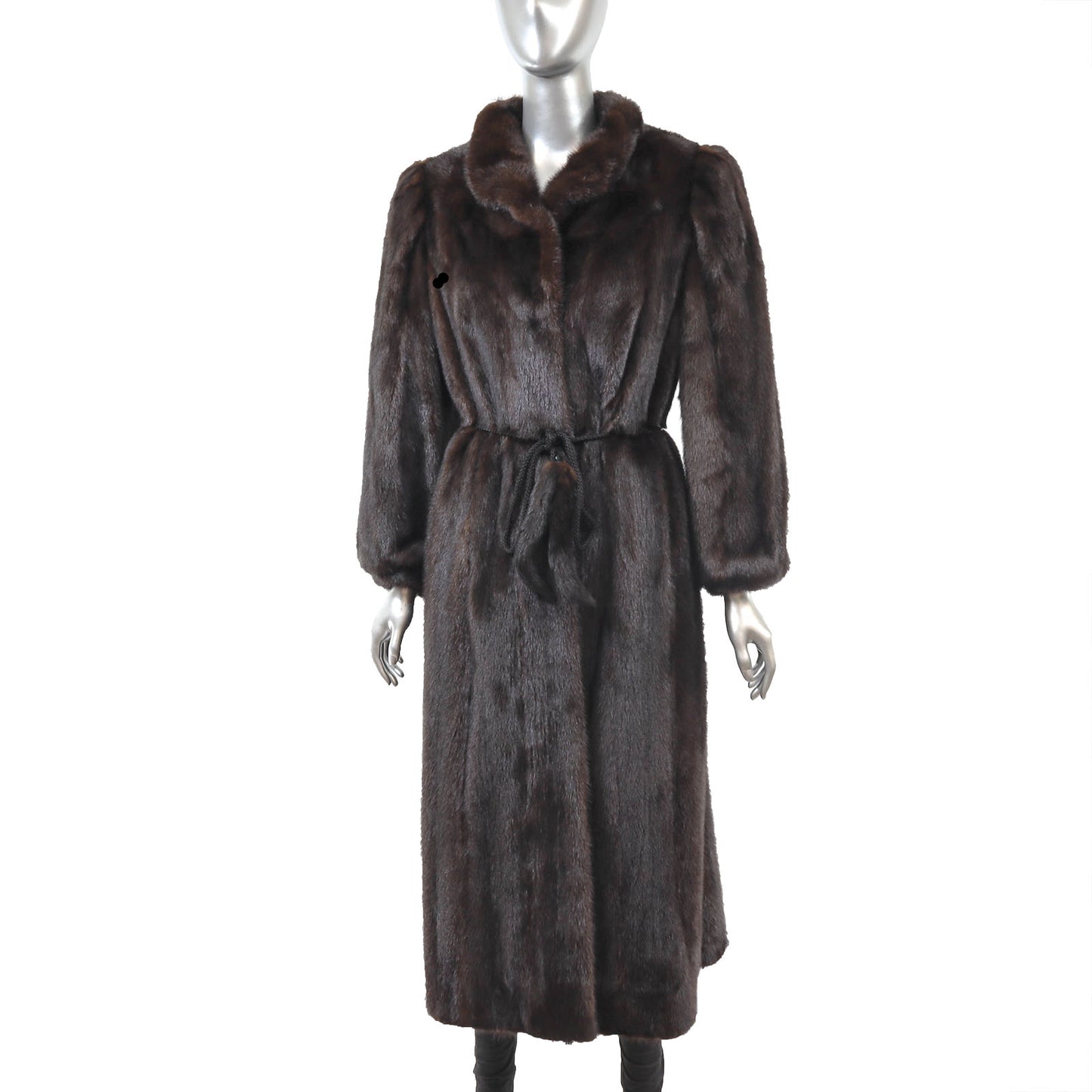 Dark Brown Mink Coat- Size M