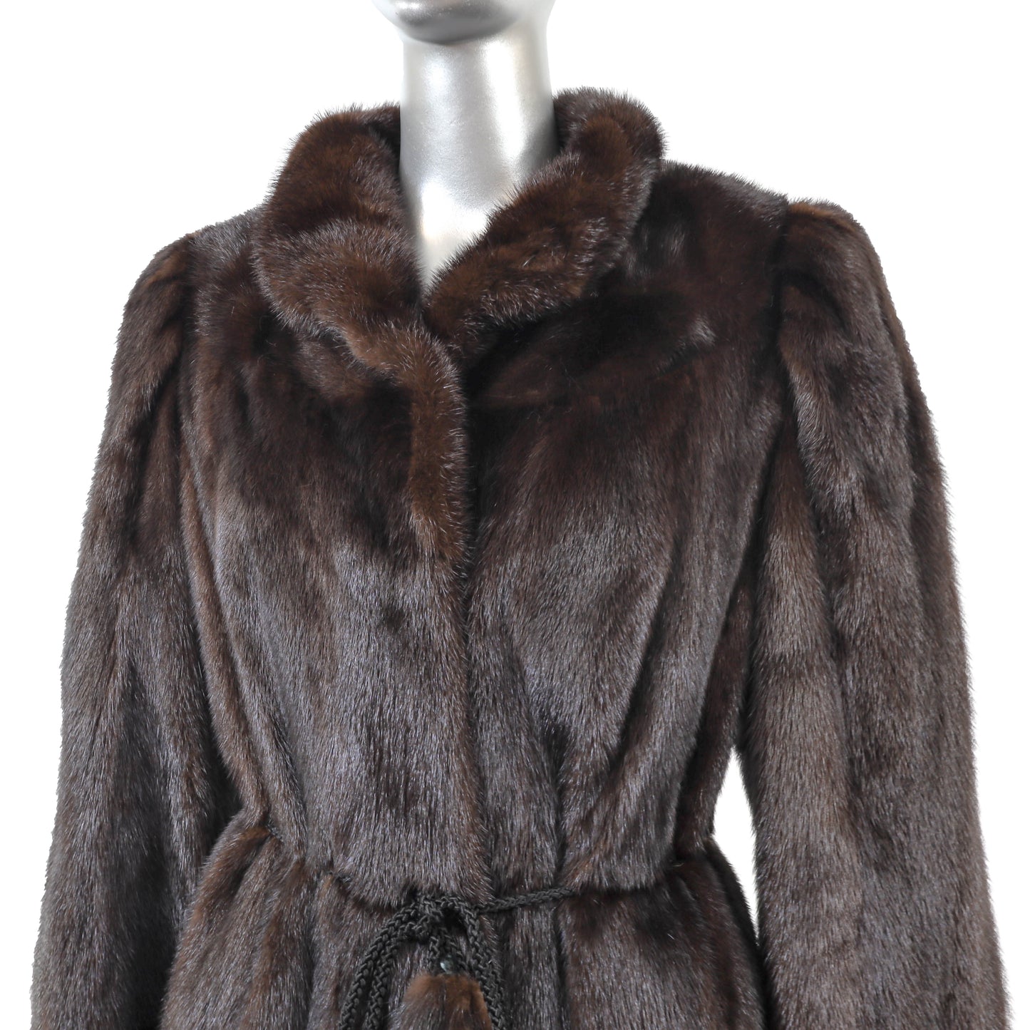 Dark Brown Mink Coat- Size M