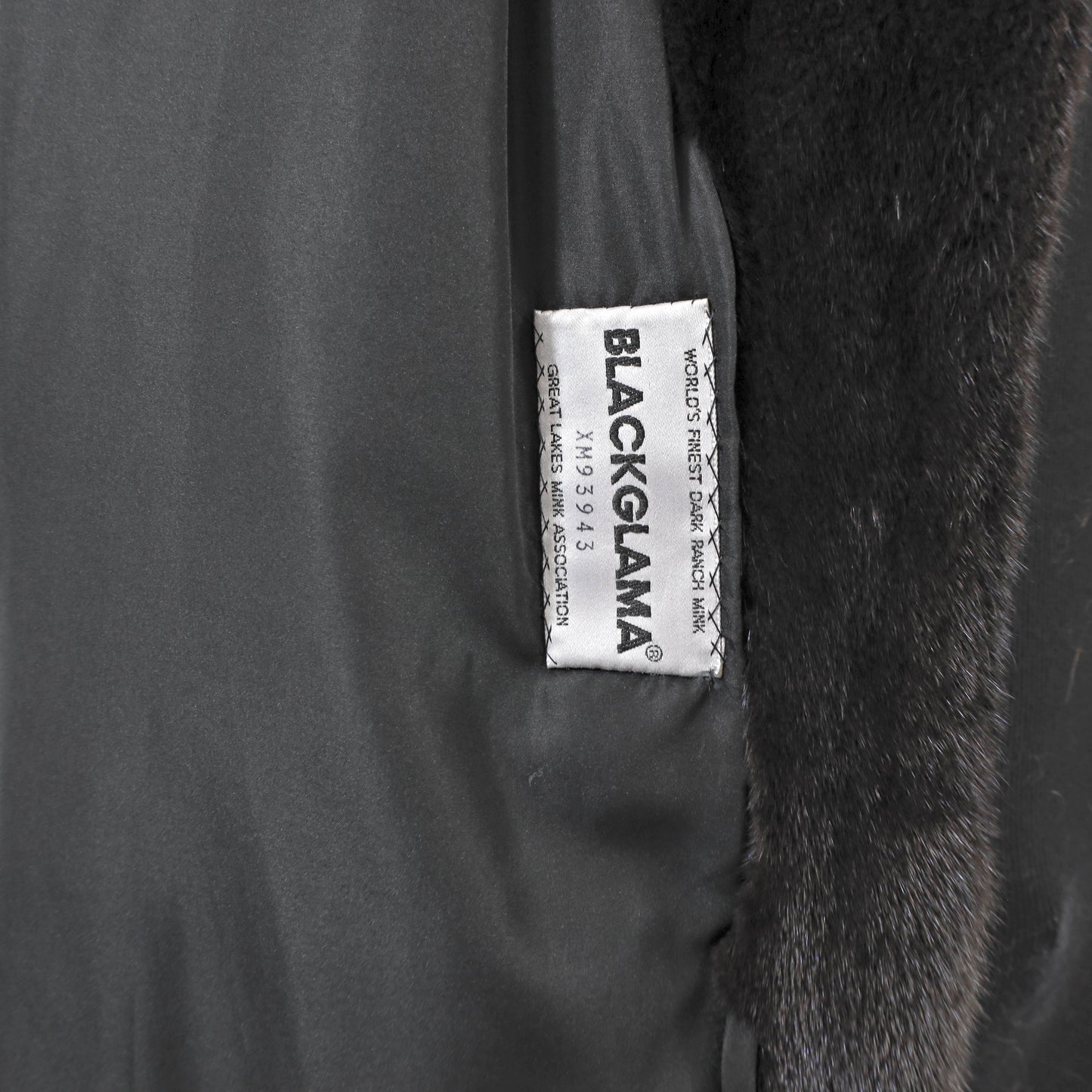 Blackglama Black Mink Coat- Size M