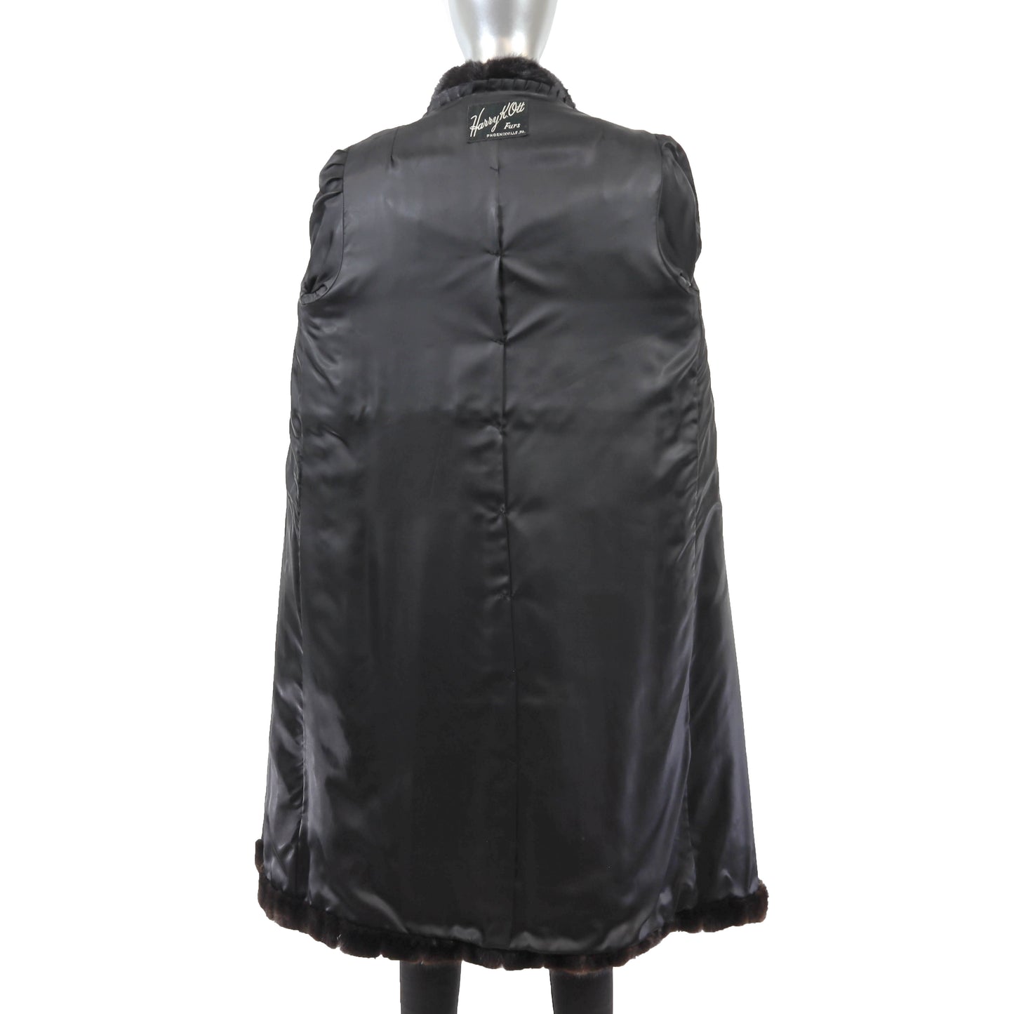 Dark Brown Mink Coat- Size M