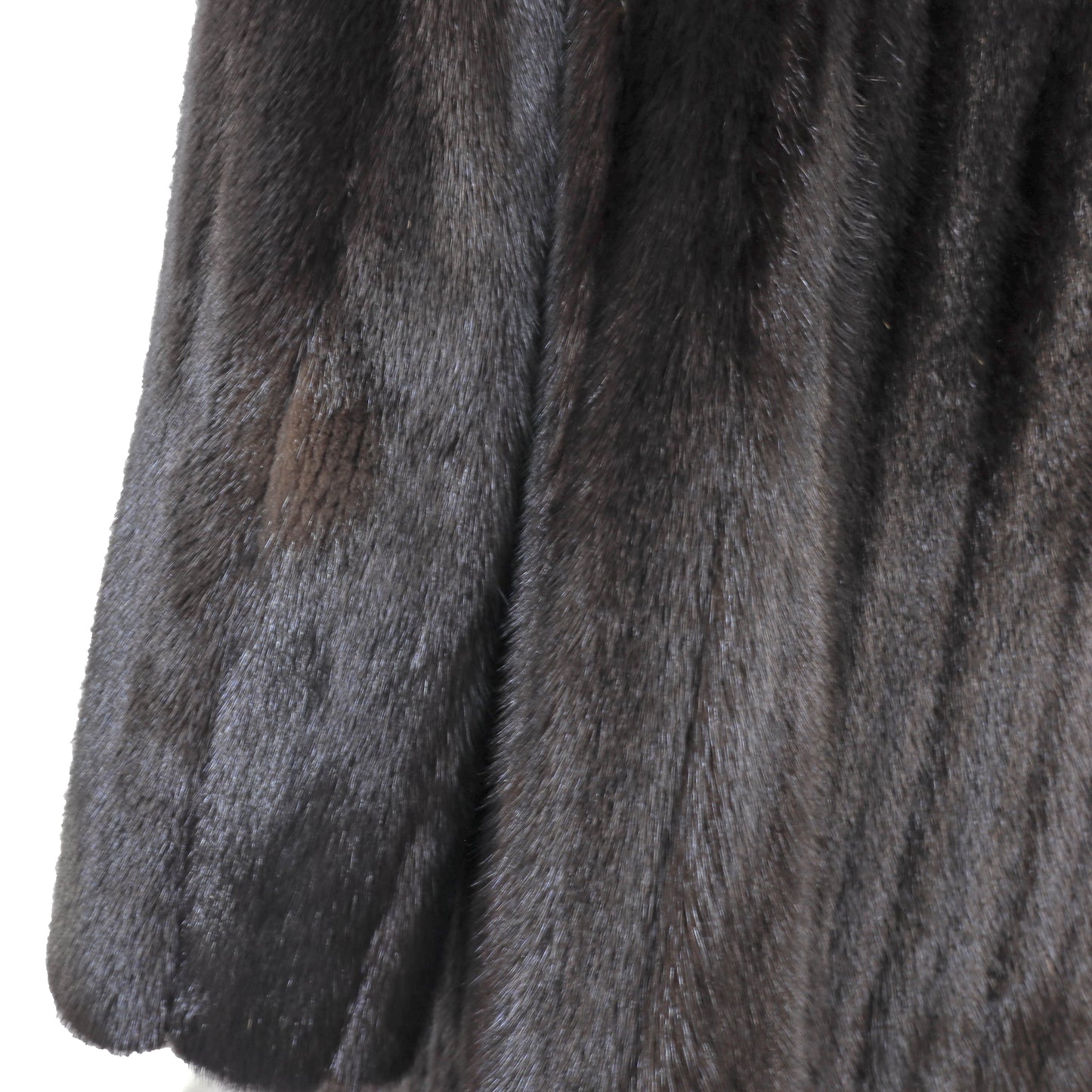 Pierre Balmain Dark Brown Mink Coat- Size L