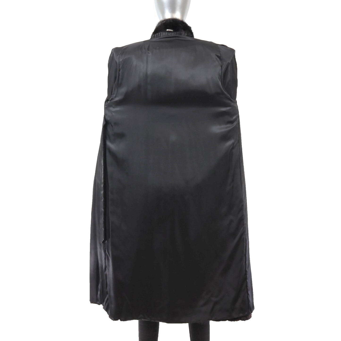 Black Mink Coat- Size S