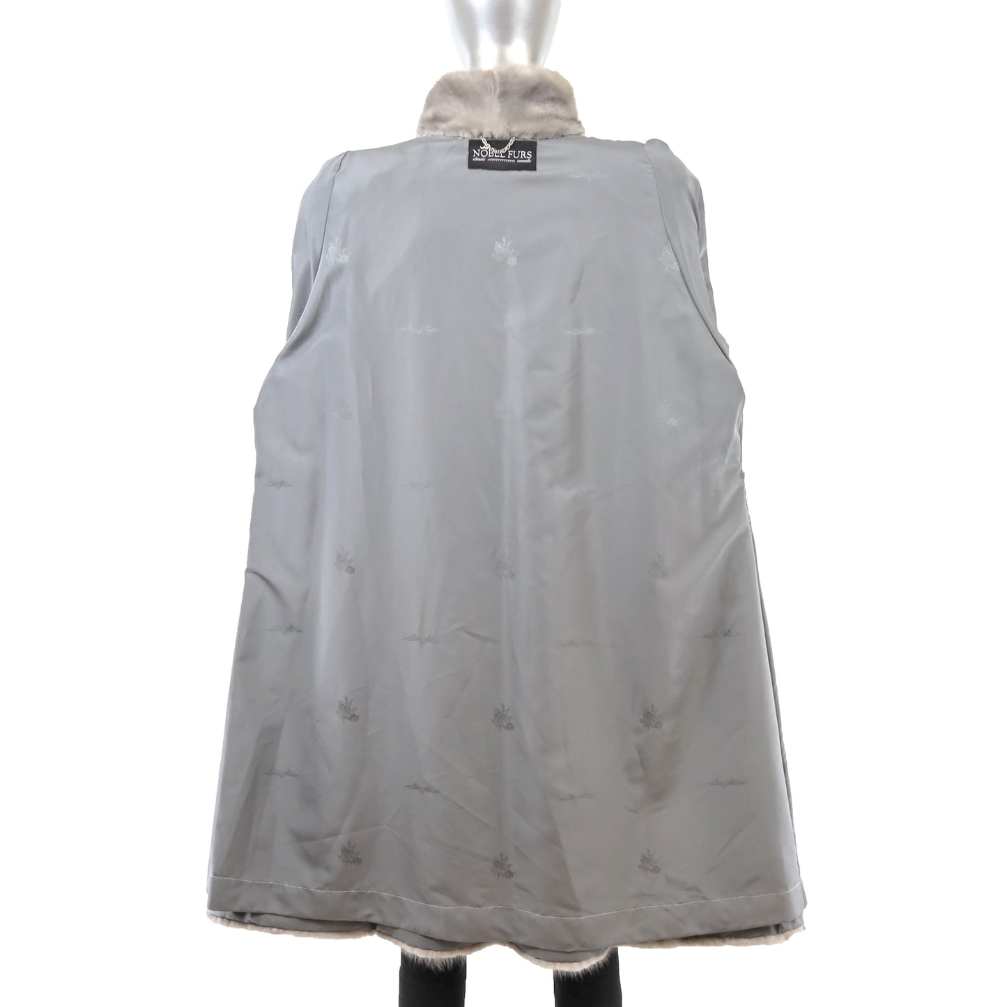 Grey Mink Coat- Size L