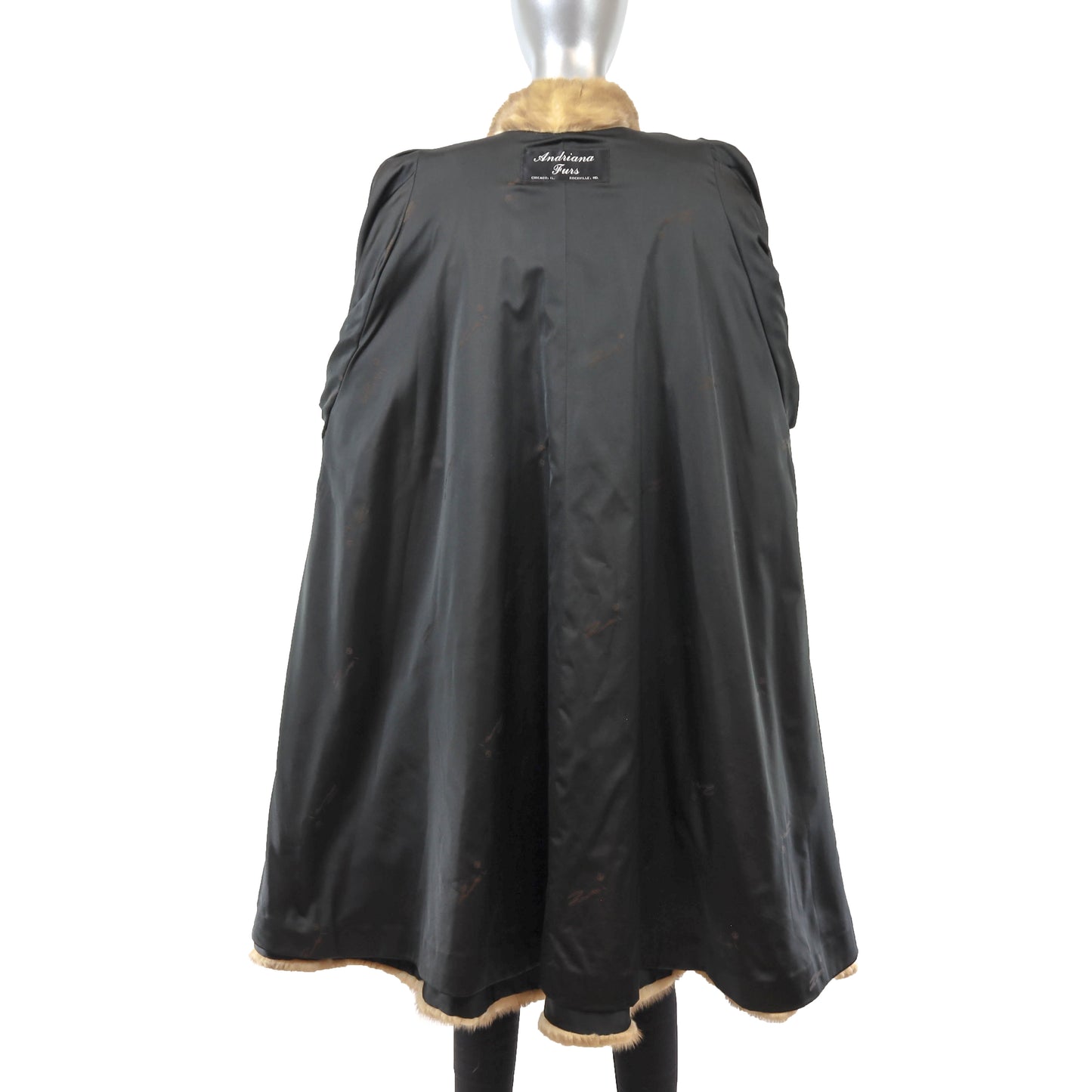 Zuki Light Brown Swing Mink Coat- Size XL-XXL